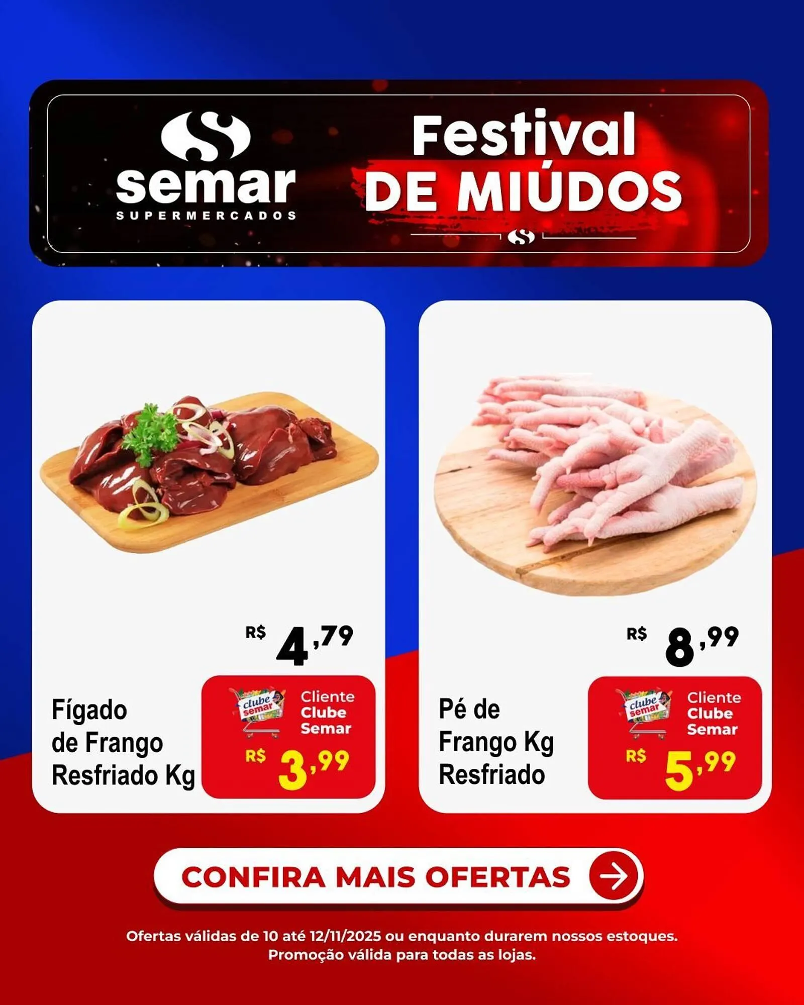 Encarte de Folheto Semar Supermercado 10 de novembro até 12 de novembro 2025 - Pagina 1