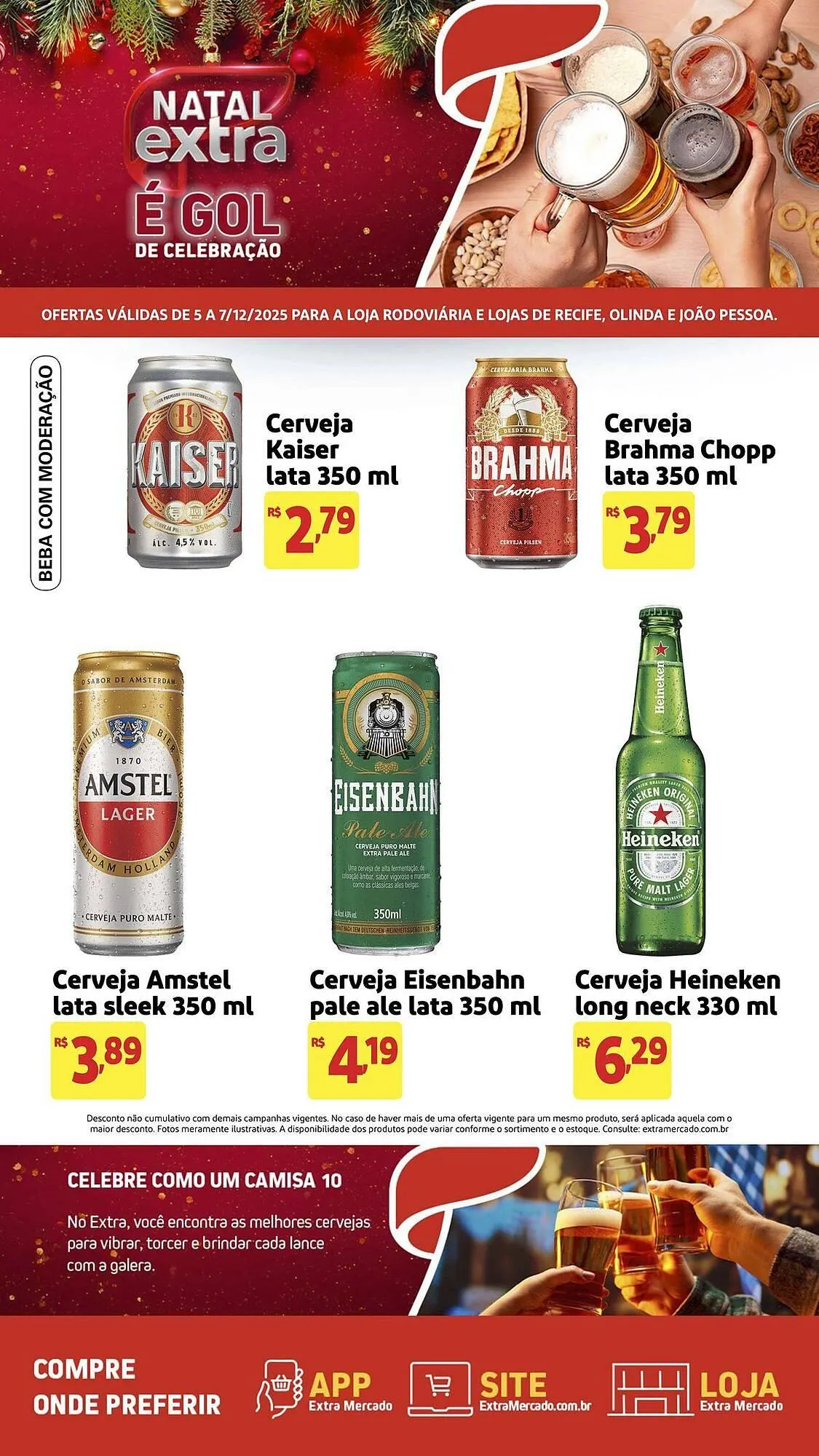 Encarte de Encarte Mercado Extra 5 de dezembro até 7 de dezembro 2025 - Pagina 1