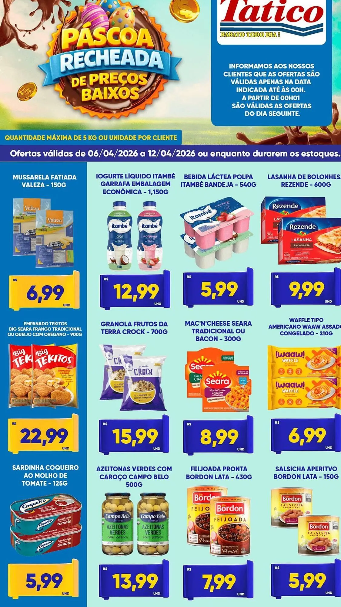 Encarte de Tabloide Tatico 6 de abril até 12 de abril 2026 - Pagina 1