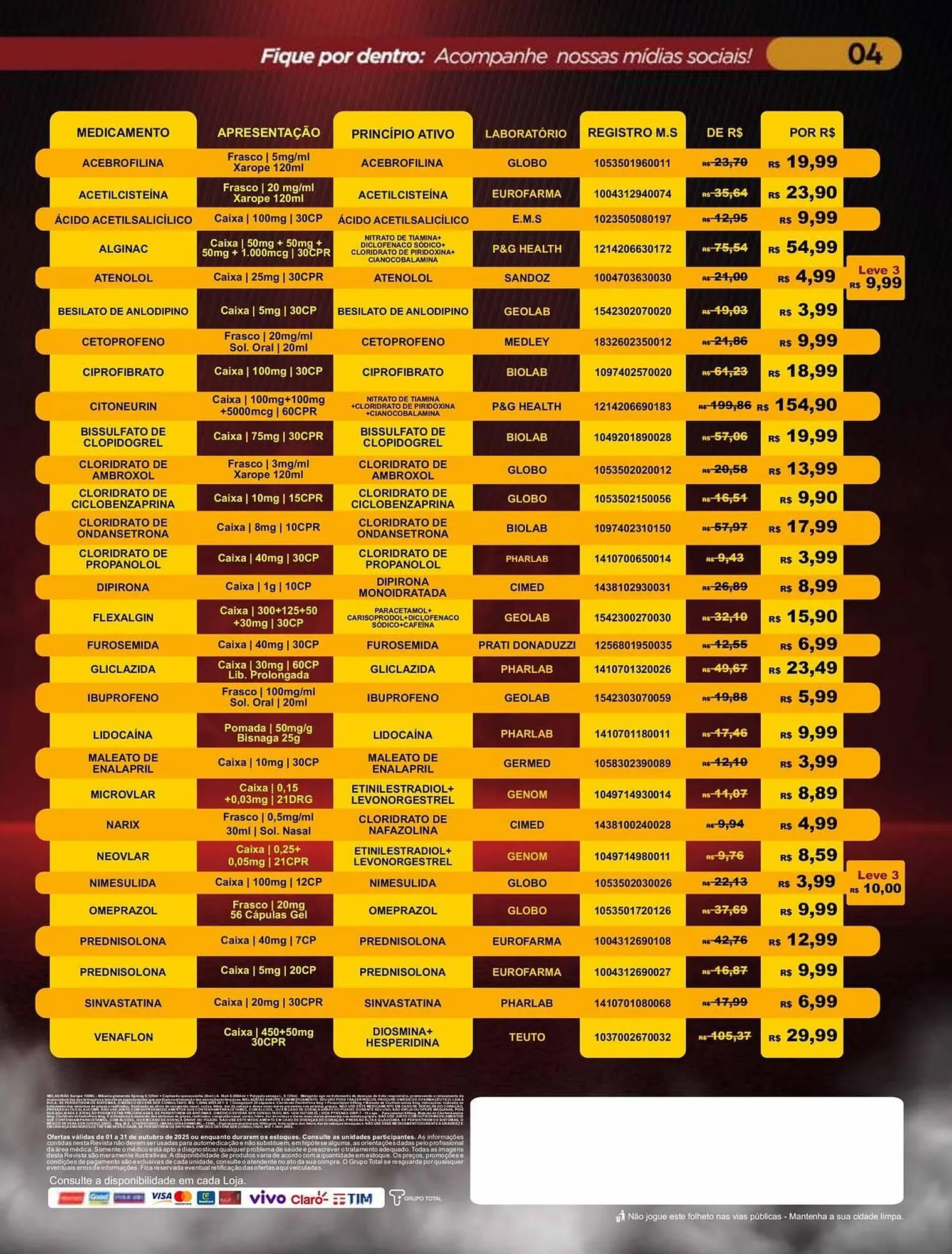 Encarte de Catálogo Drogaria Total 3 de outubro até 6 de fevereiro 2026 - Pagina 4