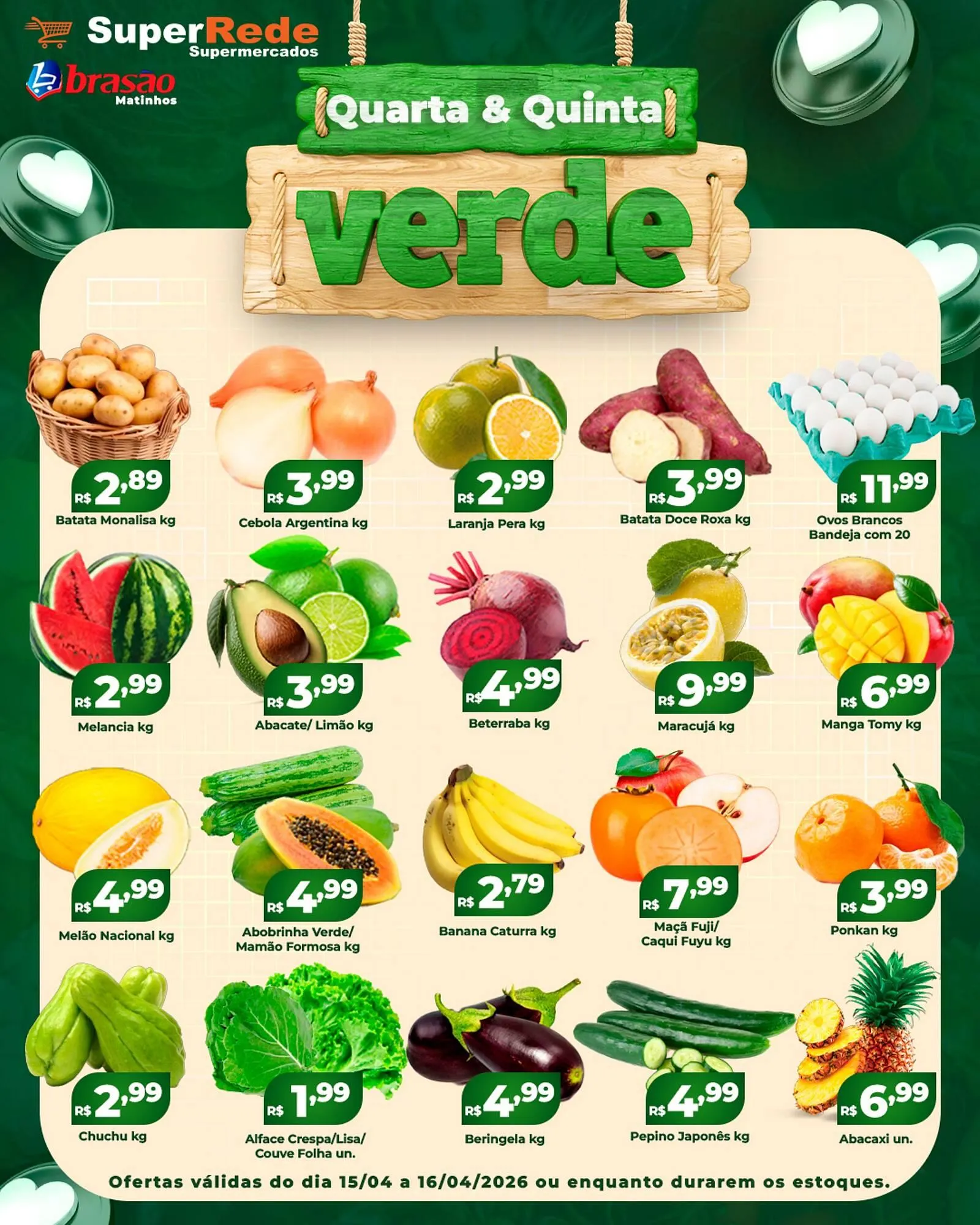 Encarte de Catálogo Super Rede Atacadista 15 de abril até 16 de abril 2026 - Pagina 1