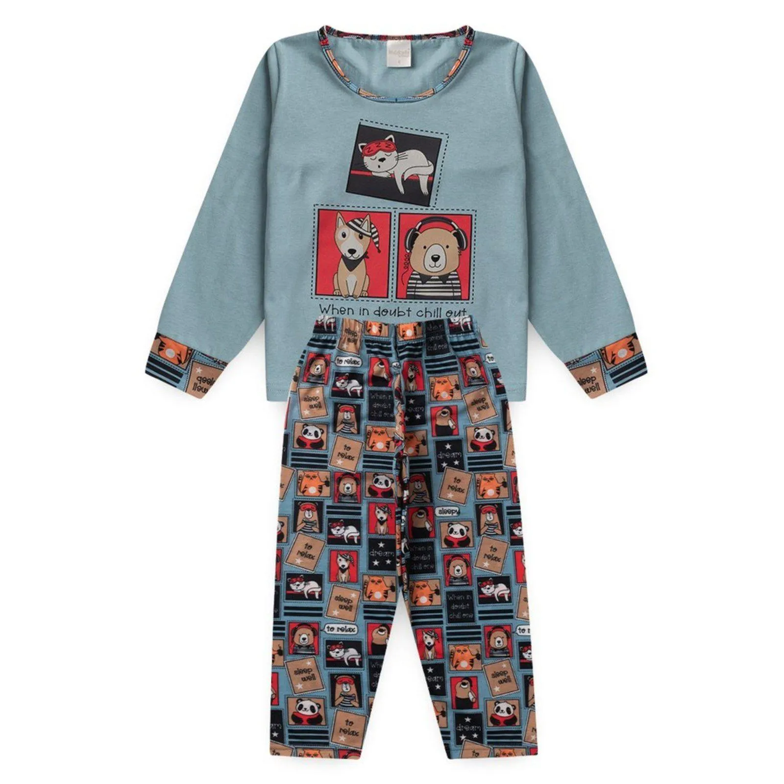 Pijama Menino Longo Pets