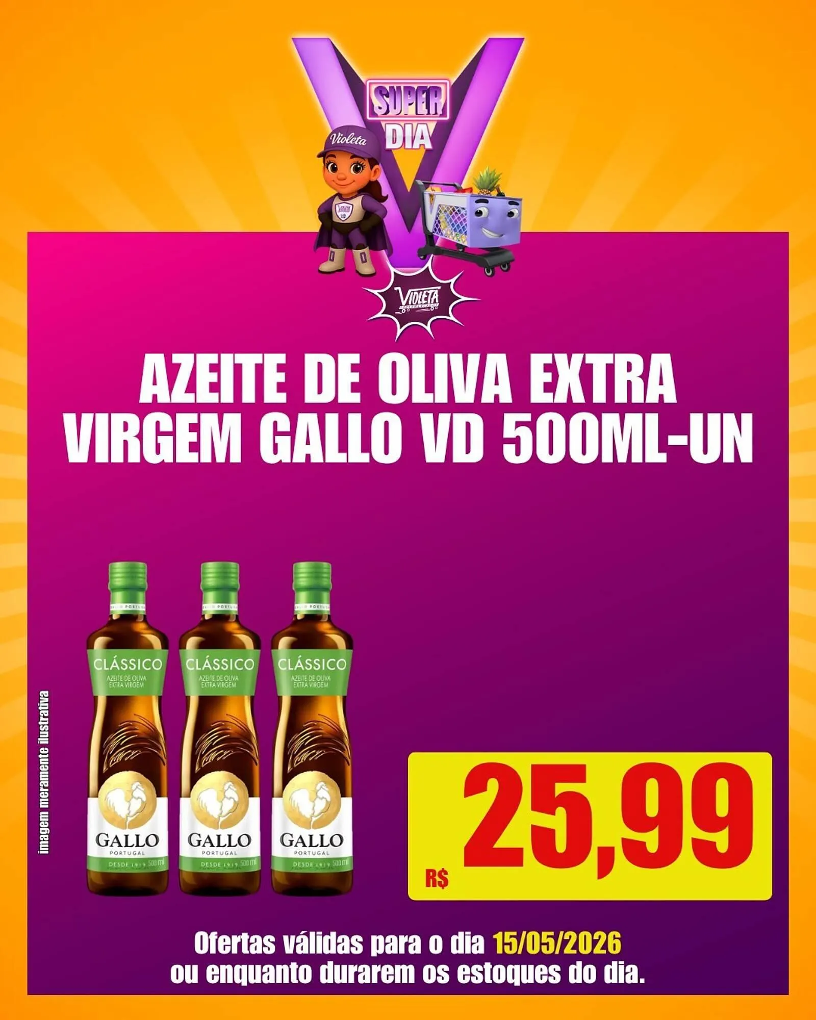 Encarte de Catálogo Violeta Supermercados 15 de maio até 15 de maio 2026 - Pagina 1