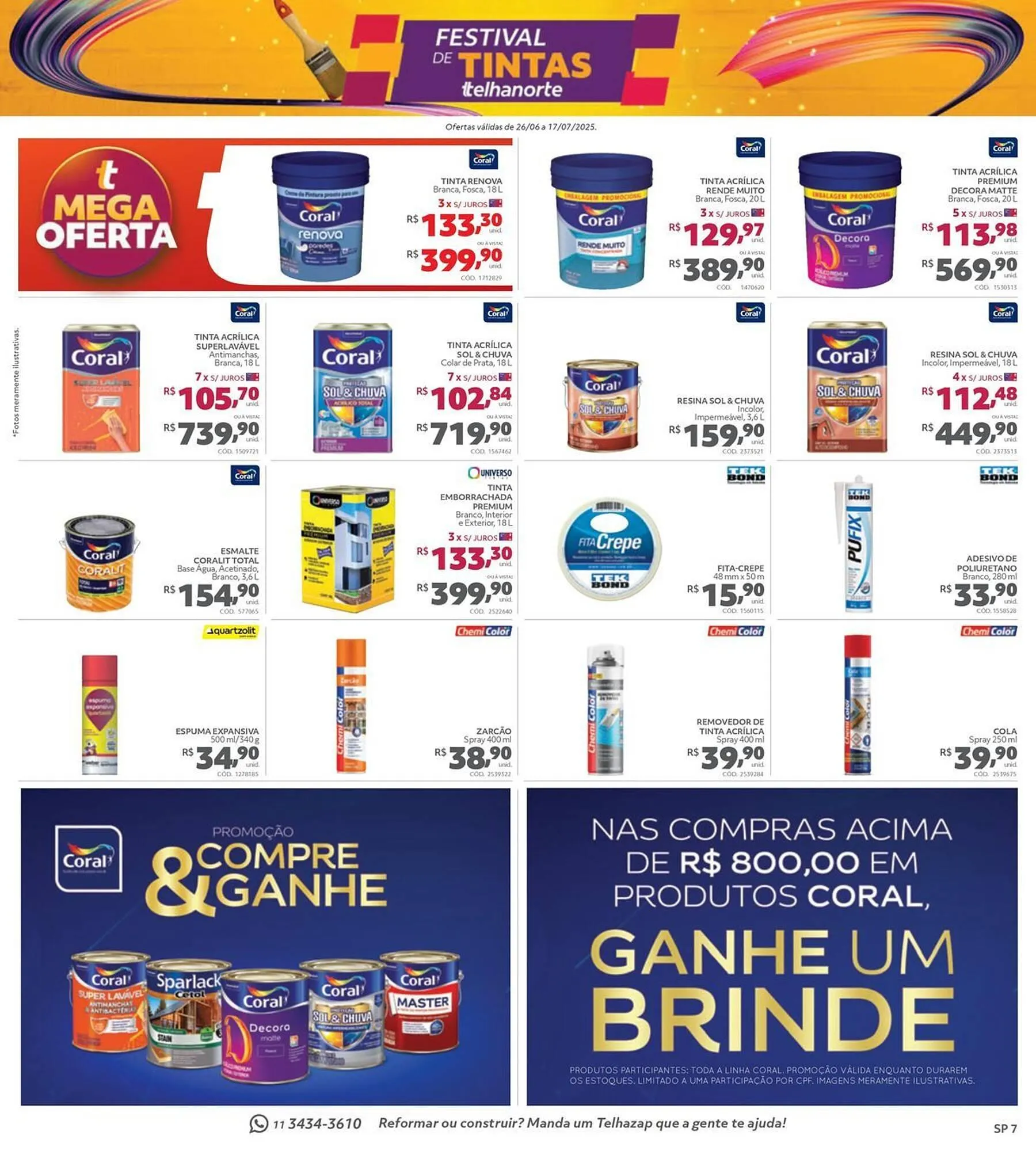 Encarte de Catálogo Telhanorte 26 de junho até 17 de julho 2025 - Pagina 7