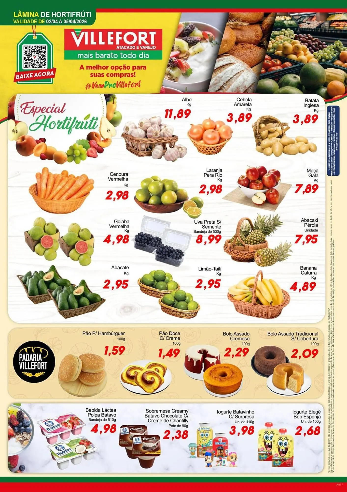 Encarte de Catálogo Villefort Atacadista 2 de abril até 6 de abril 2026 - Pagina 1