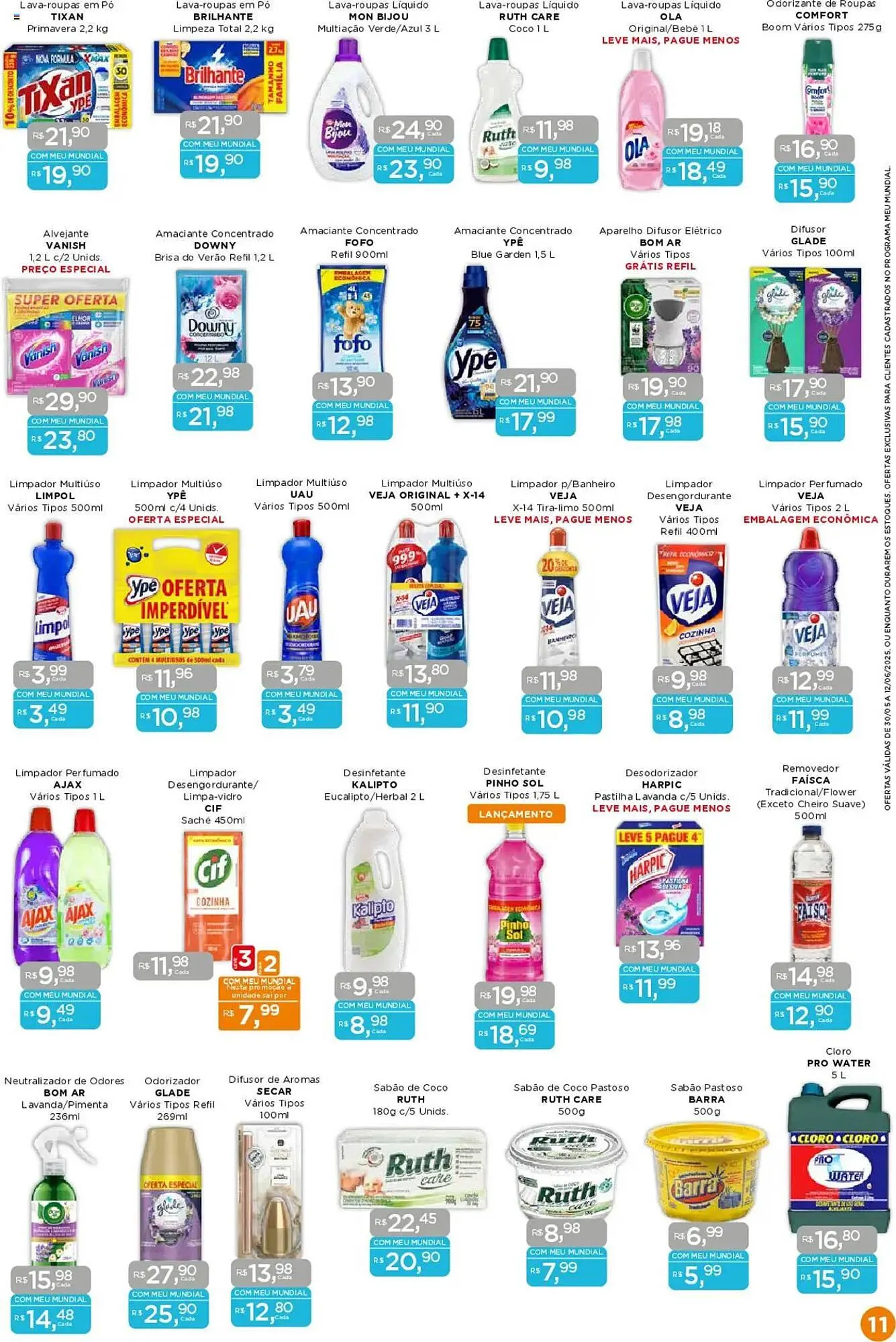Encarte de Catálogo Supermercados Mundial 30 de maio até 13 de junho 2025 - Pagina 11