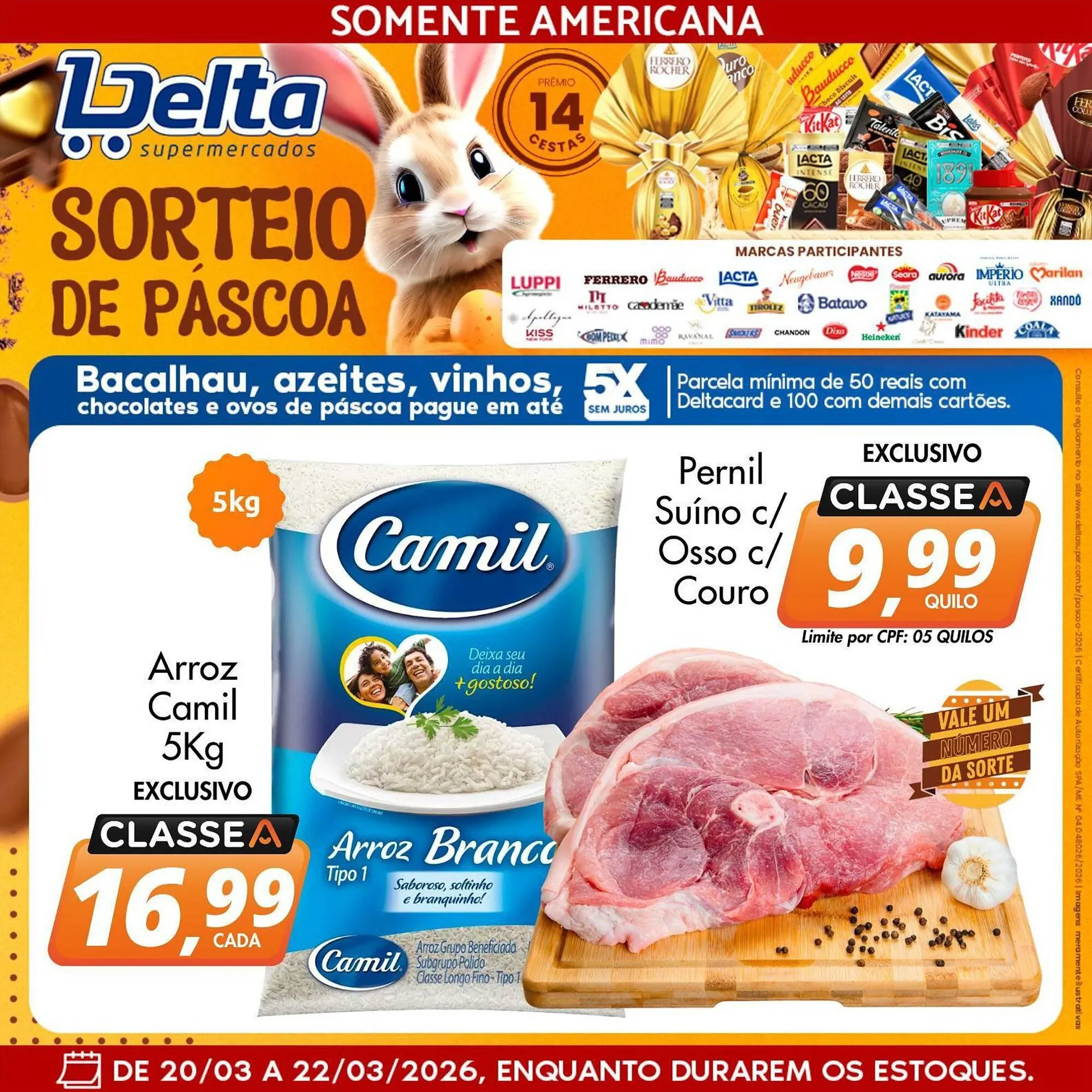 Encarte de Catálogo Delta Supermercados 20 de março até 22 de março 2026 - Pagina 1