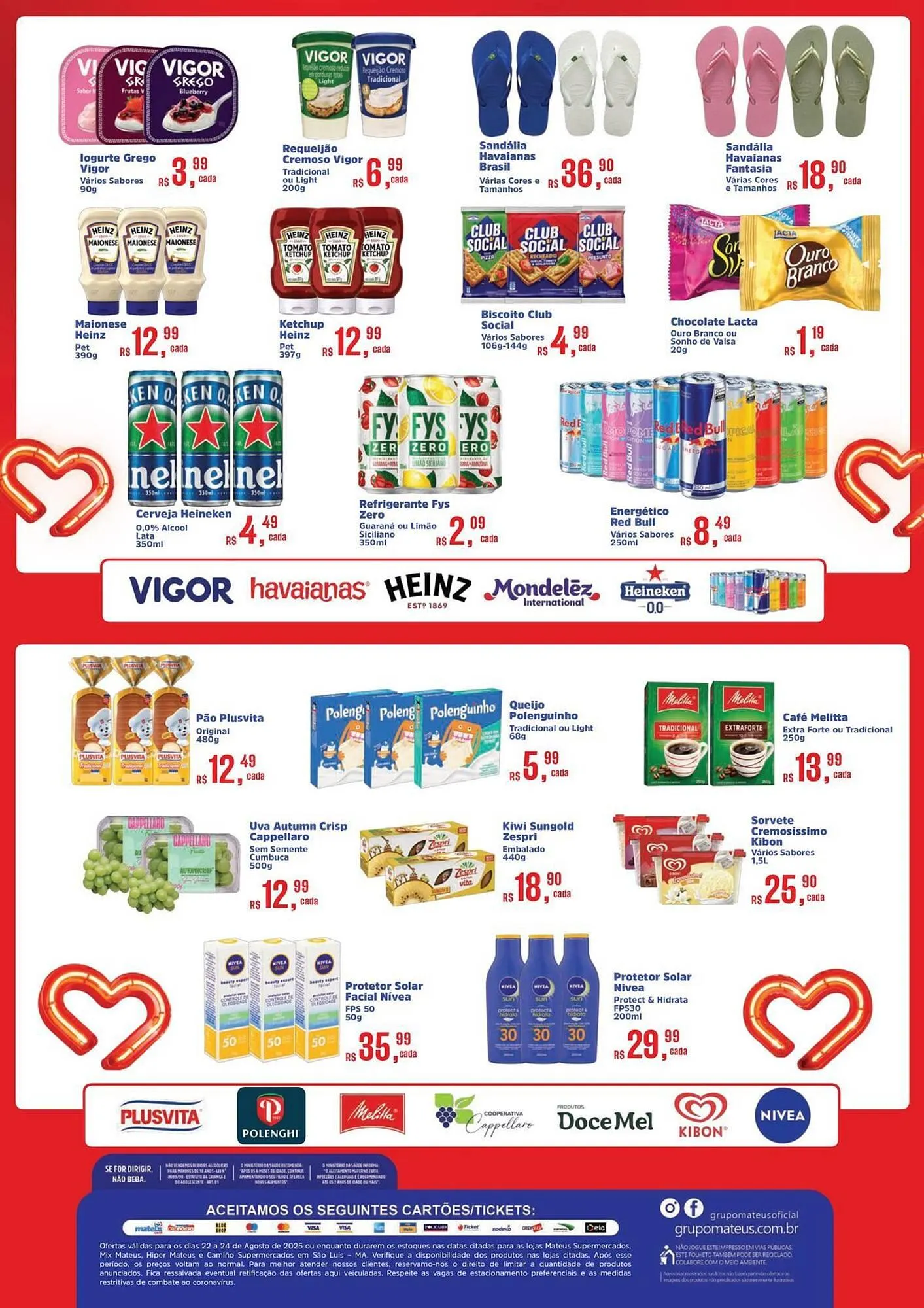Encarte de Catálogo Supermercados Mateus 22 de agosto até 24 de agosto 2025 - Pagina 2