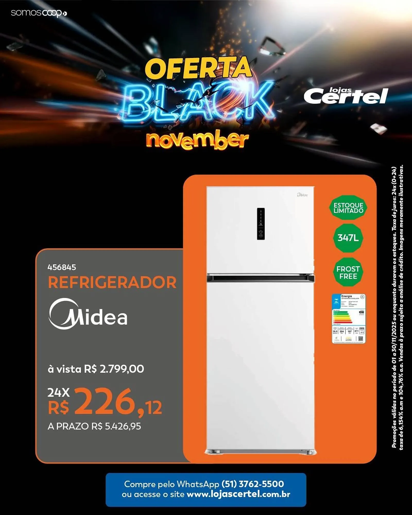 Encarte de Folheto Lojas Certel 5 de novembro até 30 de novembro 2025 - Pagina 1