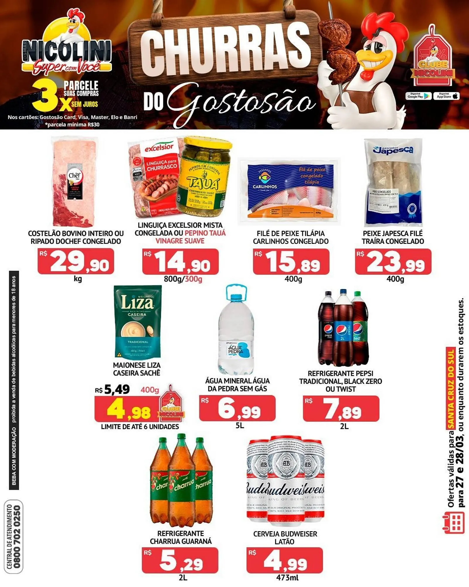 Encarte de Catálogo Super Nicolini 27 de março até 28 de março 2026 - Pagina 1