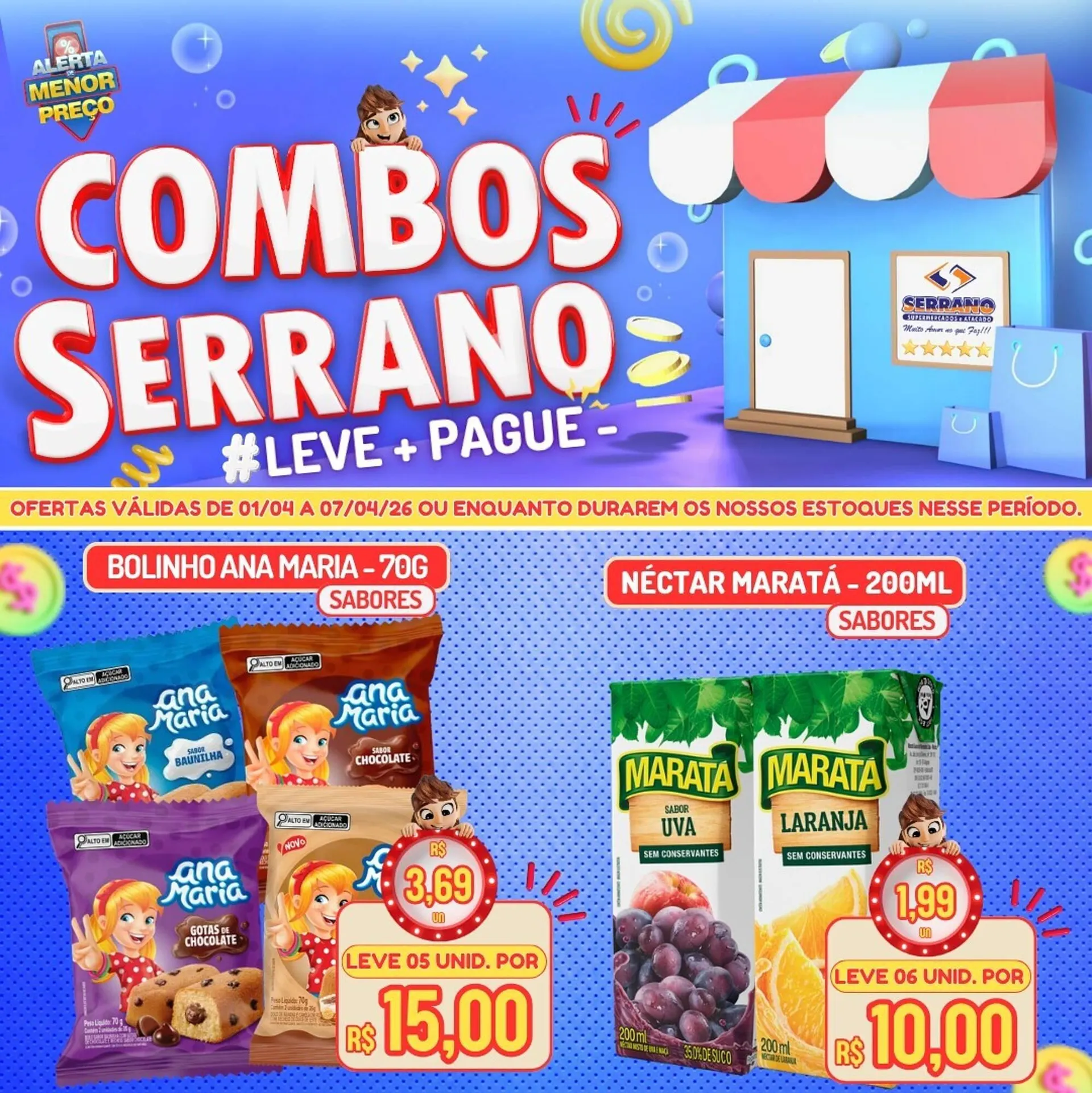 Encarte de Catálogo Serrano Supermercado 2 de abril até 7 de abril 2026 - Pagina 1
