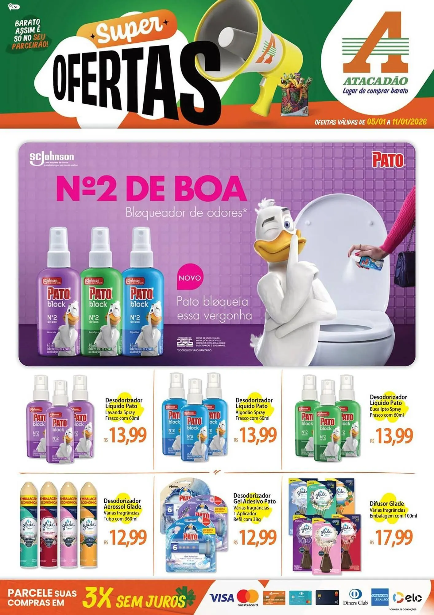 Encarte de Folheto Atacadão 6 de janeiro até 11 de janeiro 2026 - Pagina 1