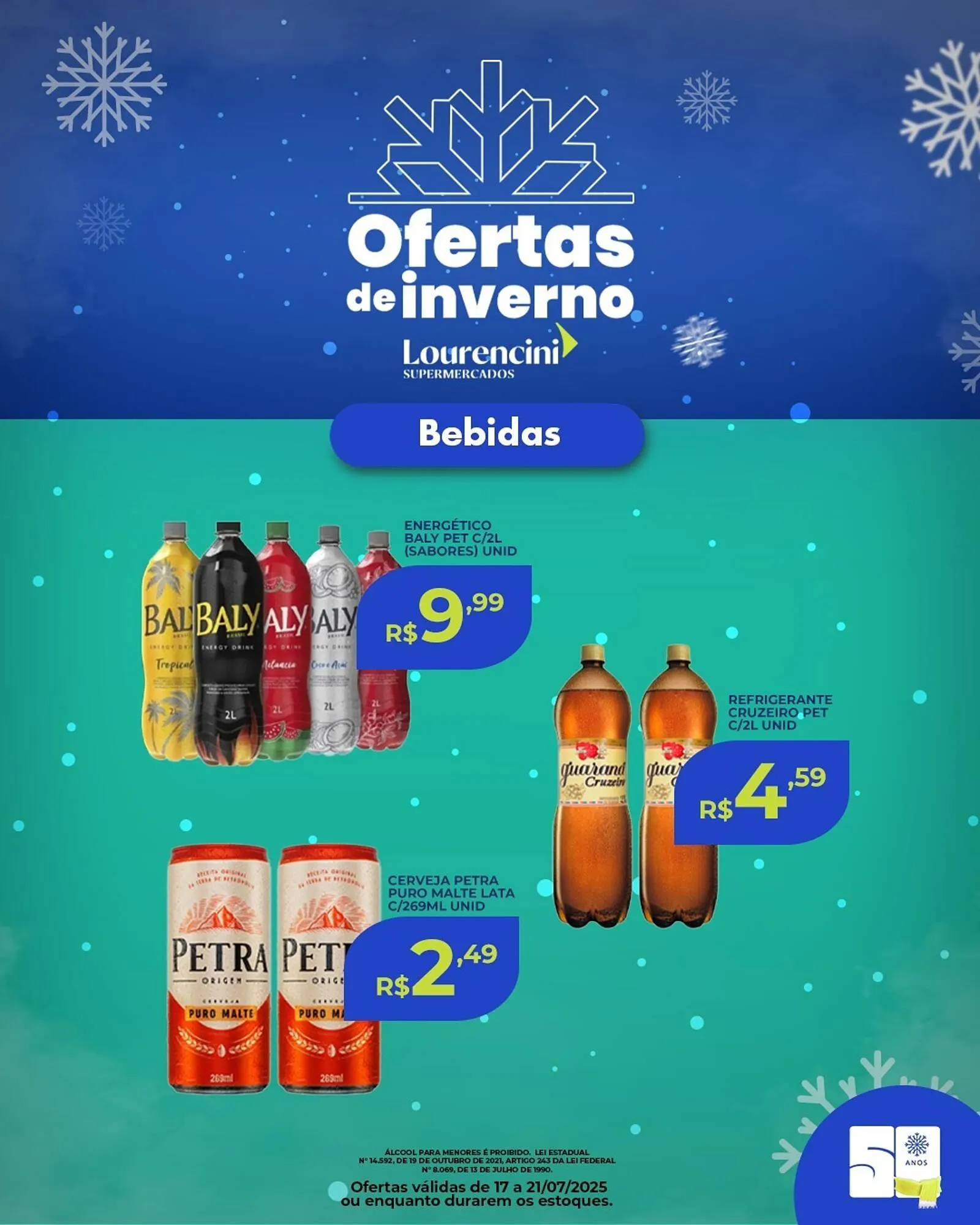 Encarte de Catálogo Lourencini Supermercados 17 de julho até 21 de julho 2025 - Pagina 2