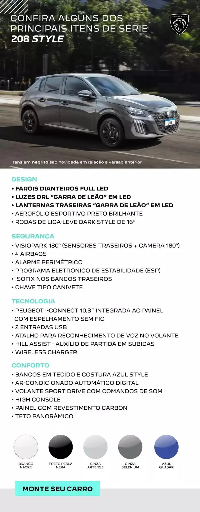 Encarte de NOVO PEUGEOT 208 29 de outubro até 29 de outubro 2025 - Pagina 18