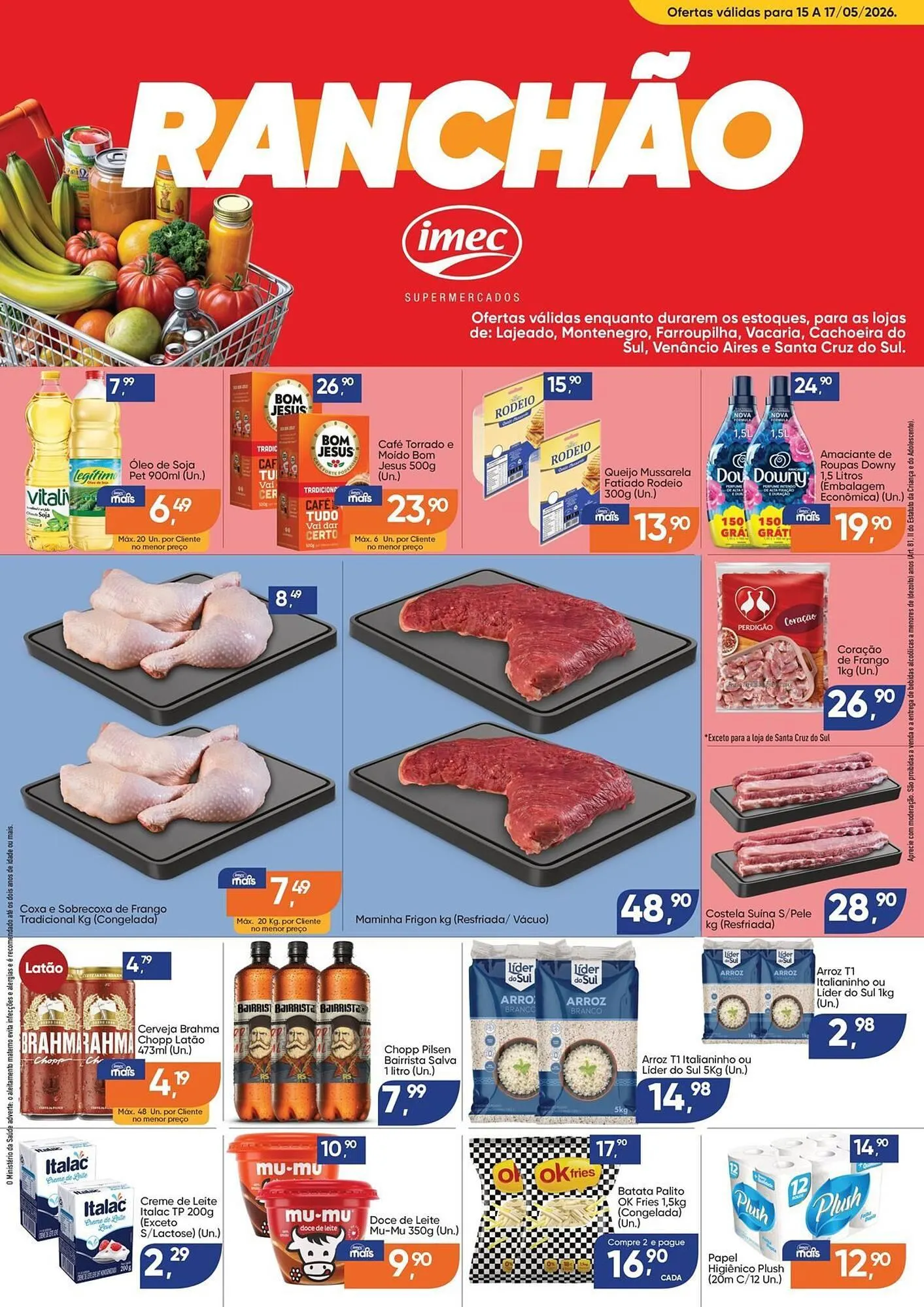 Encarte de Catálogo Imec Supermercados 15 de maio até 17 de maio 2026 - Pagina 1