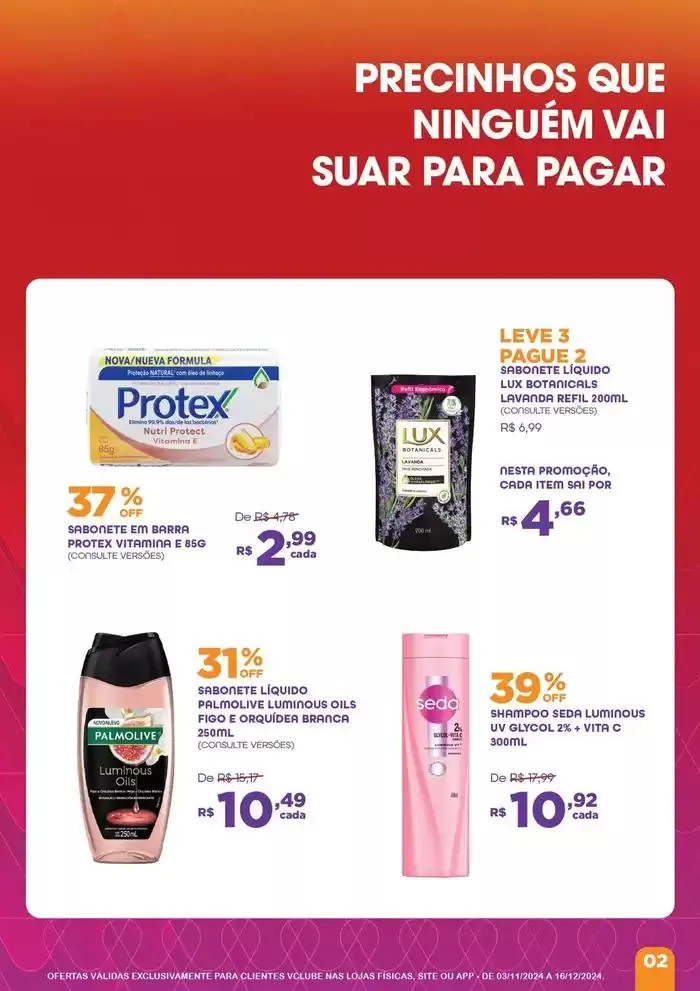 Encarte de Ofertas Drogaria Venancio 4 de dezembro até 16 de dezembro 2024 - Pagina 2