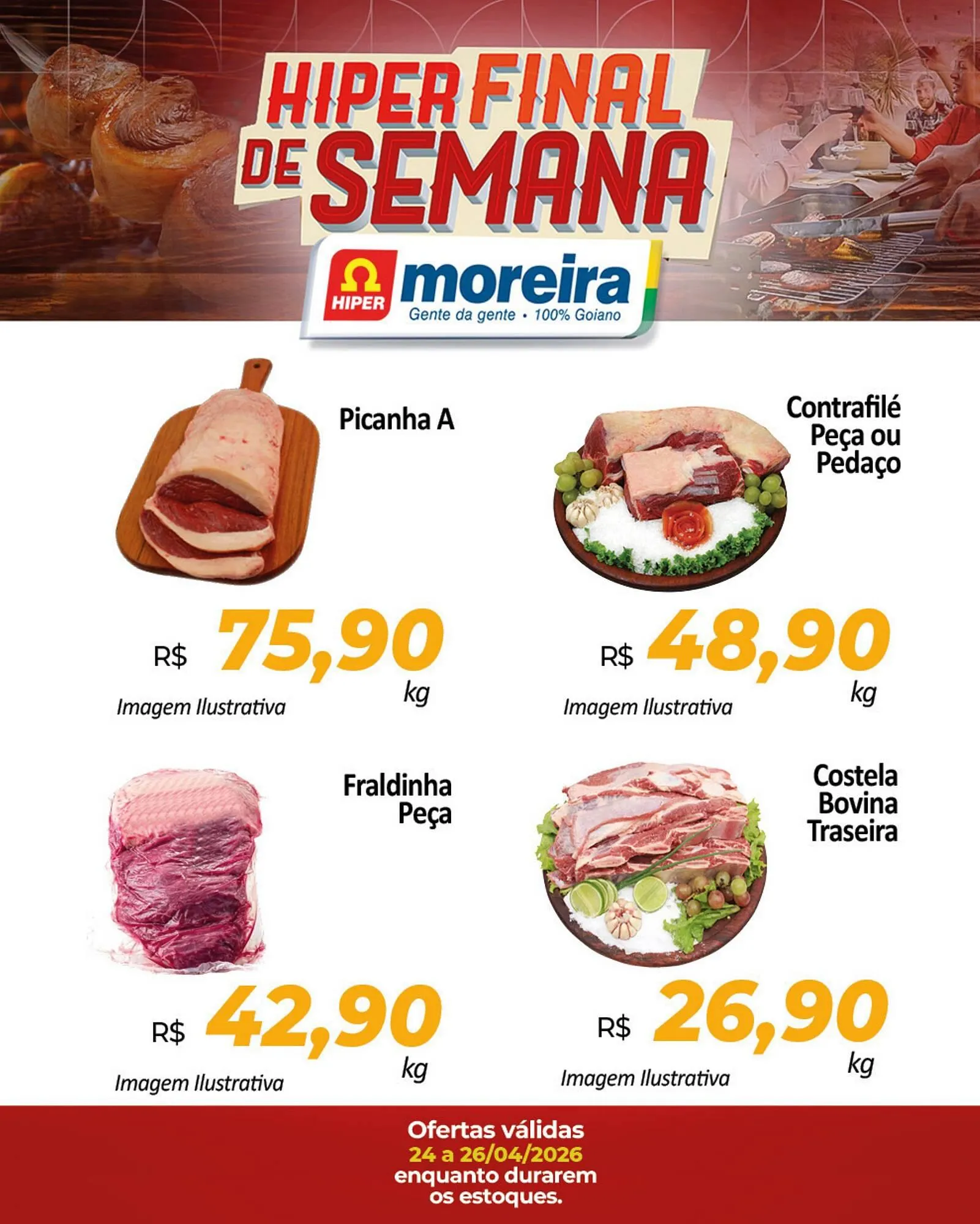 Encarte de Catálogo Hiper Moreira 23 de abril até 26 de abril 2026 - Pagina 1