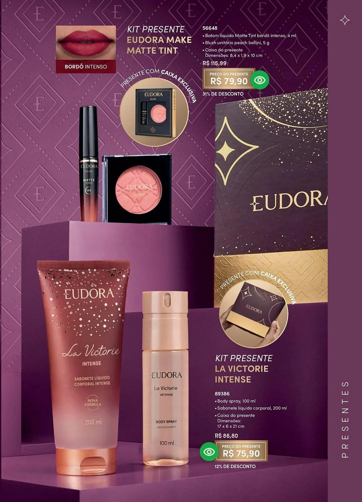 Encarte de Catálogo Eudora 1 de abril até 1 de maio 2026 - Pagina 63