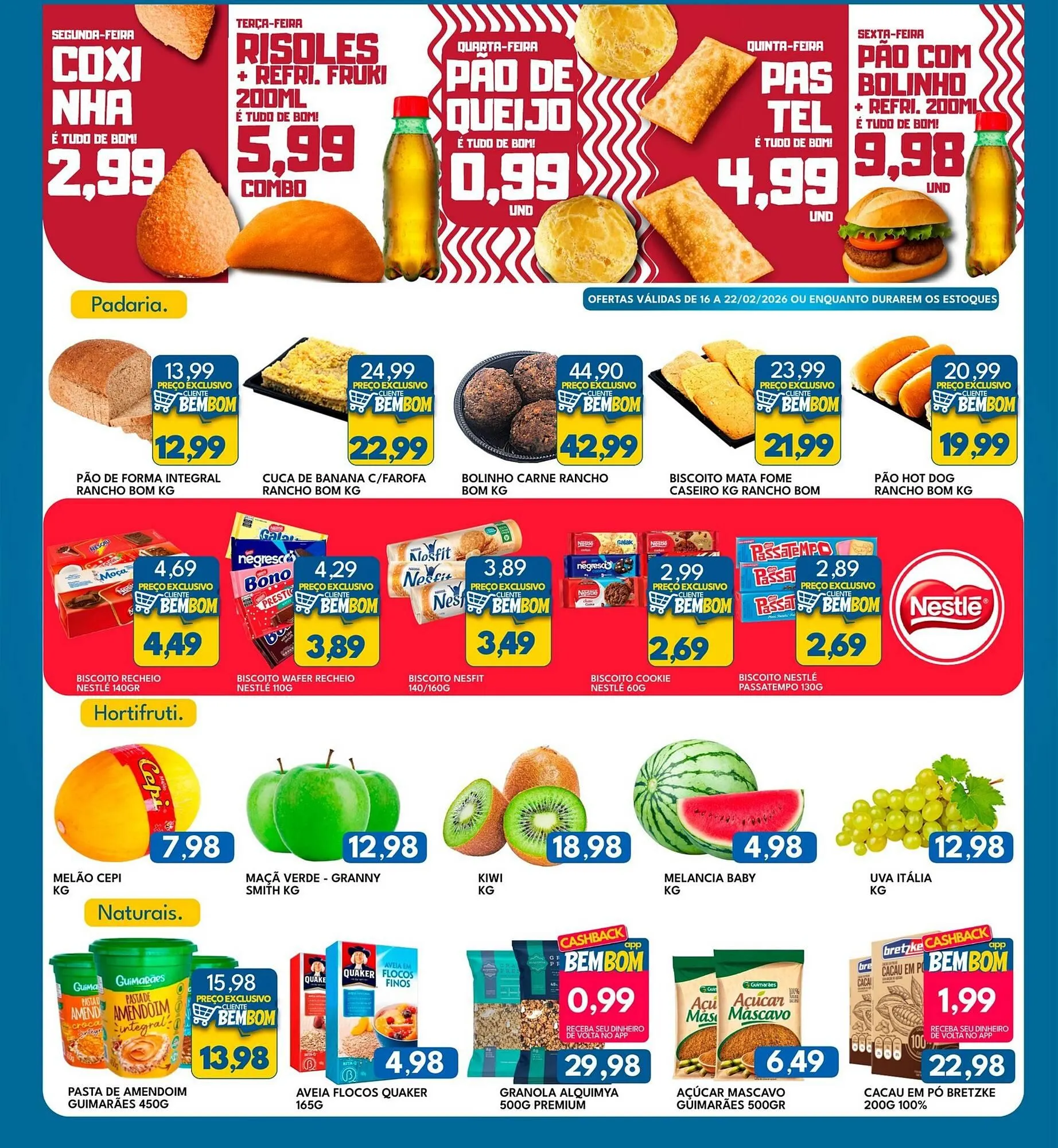 Encarte de Catálogo Rancho Bom Supermercados 16 de fevereiro até 22 de fevereiro 2026 - Pagina 4