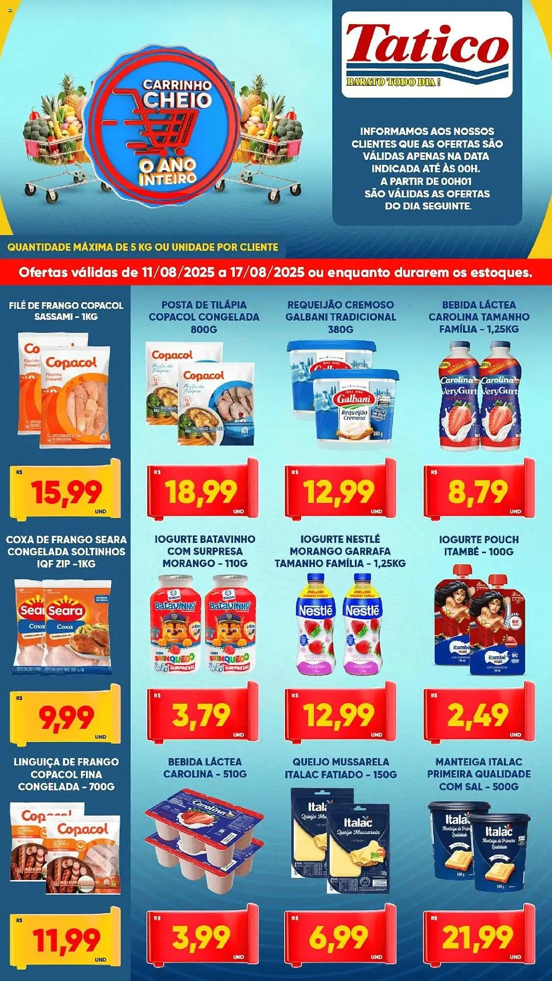 Encarte de Catálogo Tatico 11 de agosto até 18 de agosto 2025 - Pagina 1