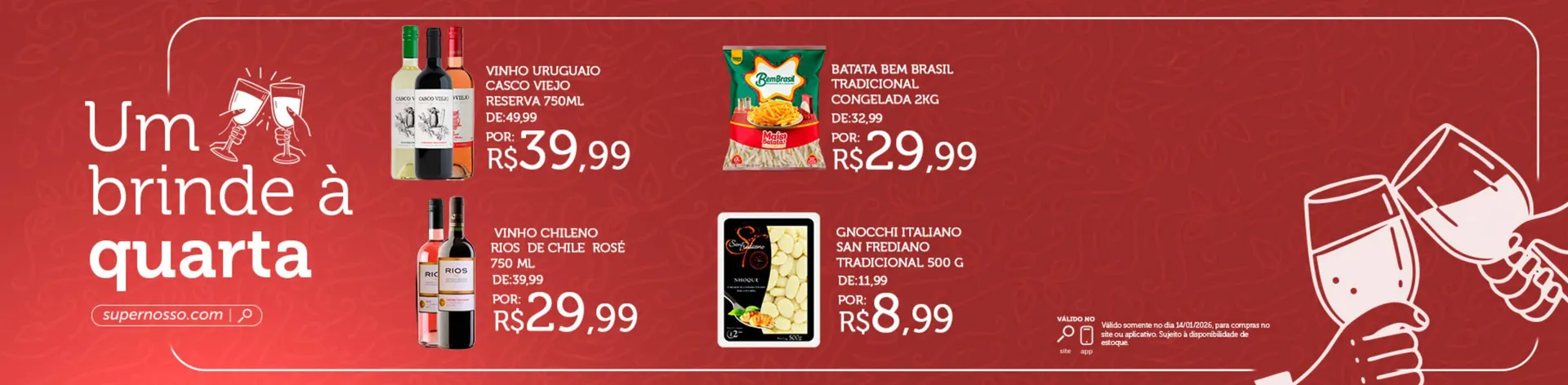 Encarte de Folheto Super Nosso 19 de janeiro até 31 de janeiro 2026 - Pagina 1