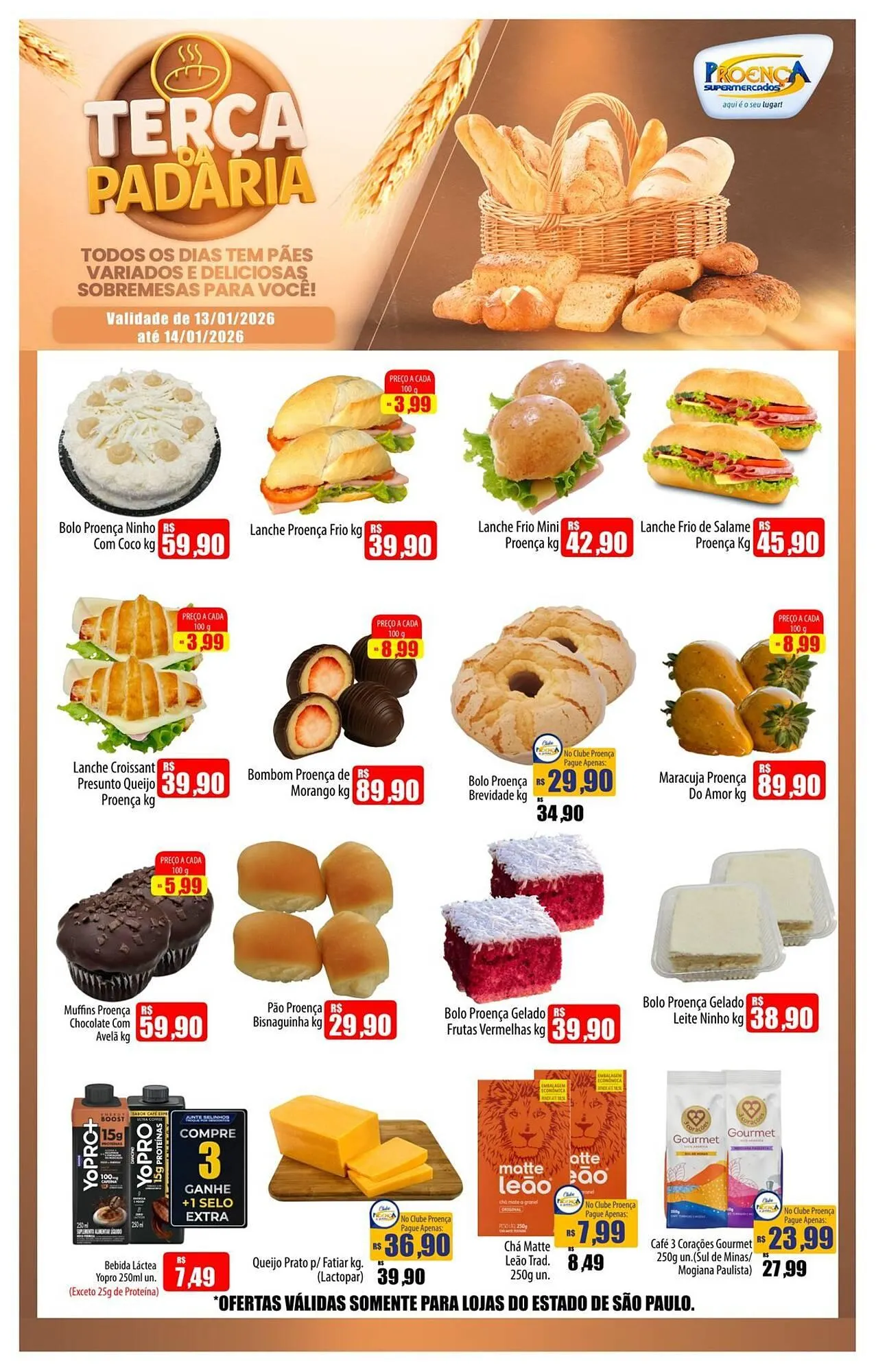 Encarte de Catálogo Proença Supermercados 13 de janeiro até 14 de janeiro 2026 - Pagina 1
