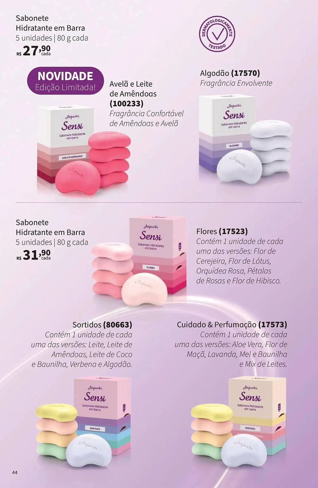 Encarte de Catálogo Jequiti 25 de agosto até 31 de dezembro 2025 - Pagina 44