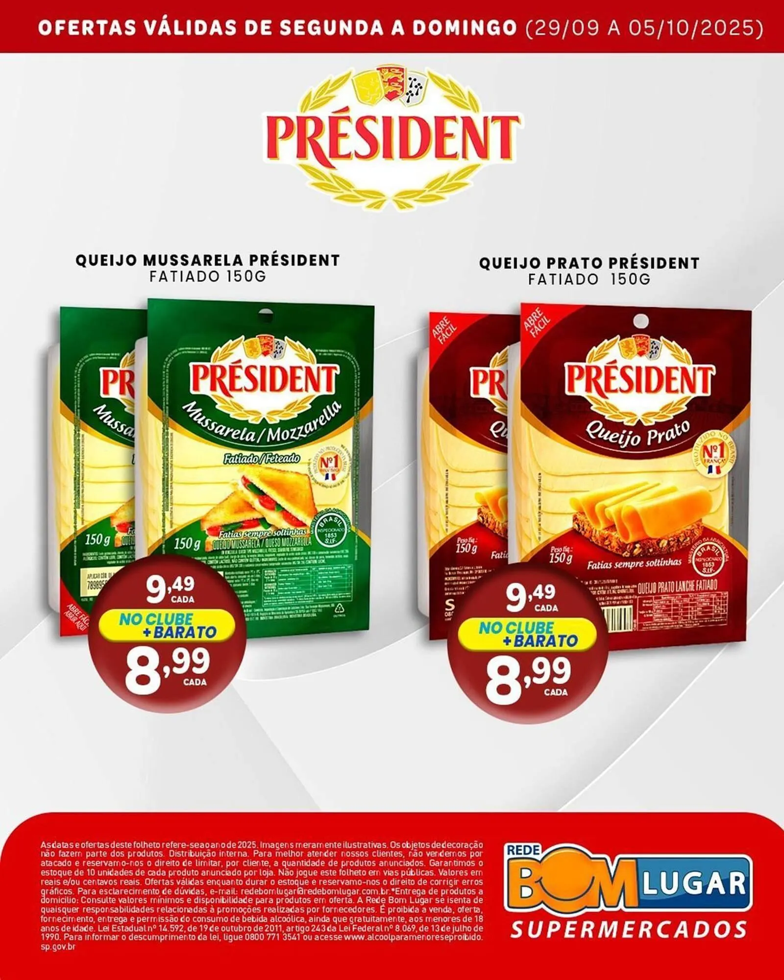 Encarte de Folheto Rede Bom Lugar 30 de setembro até 5 de outubro 2025 - Pagina 1