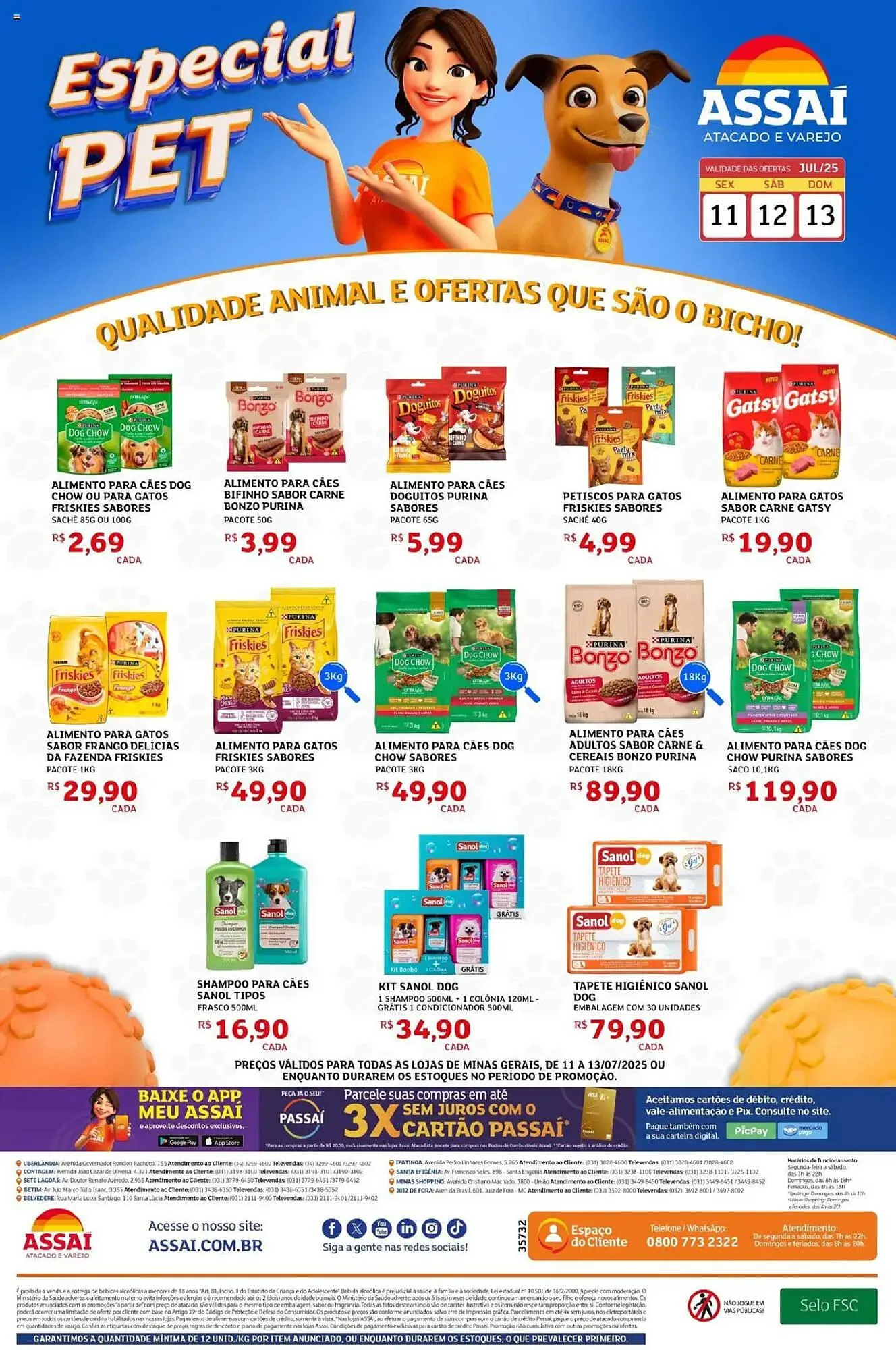 Encarte de Catálogo Assaí Atacadista 11 de julho até 13 de julho 2025 - Pagina 1