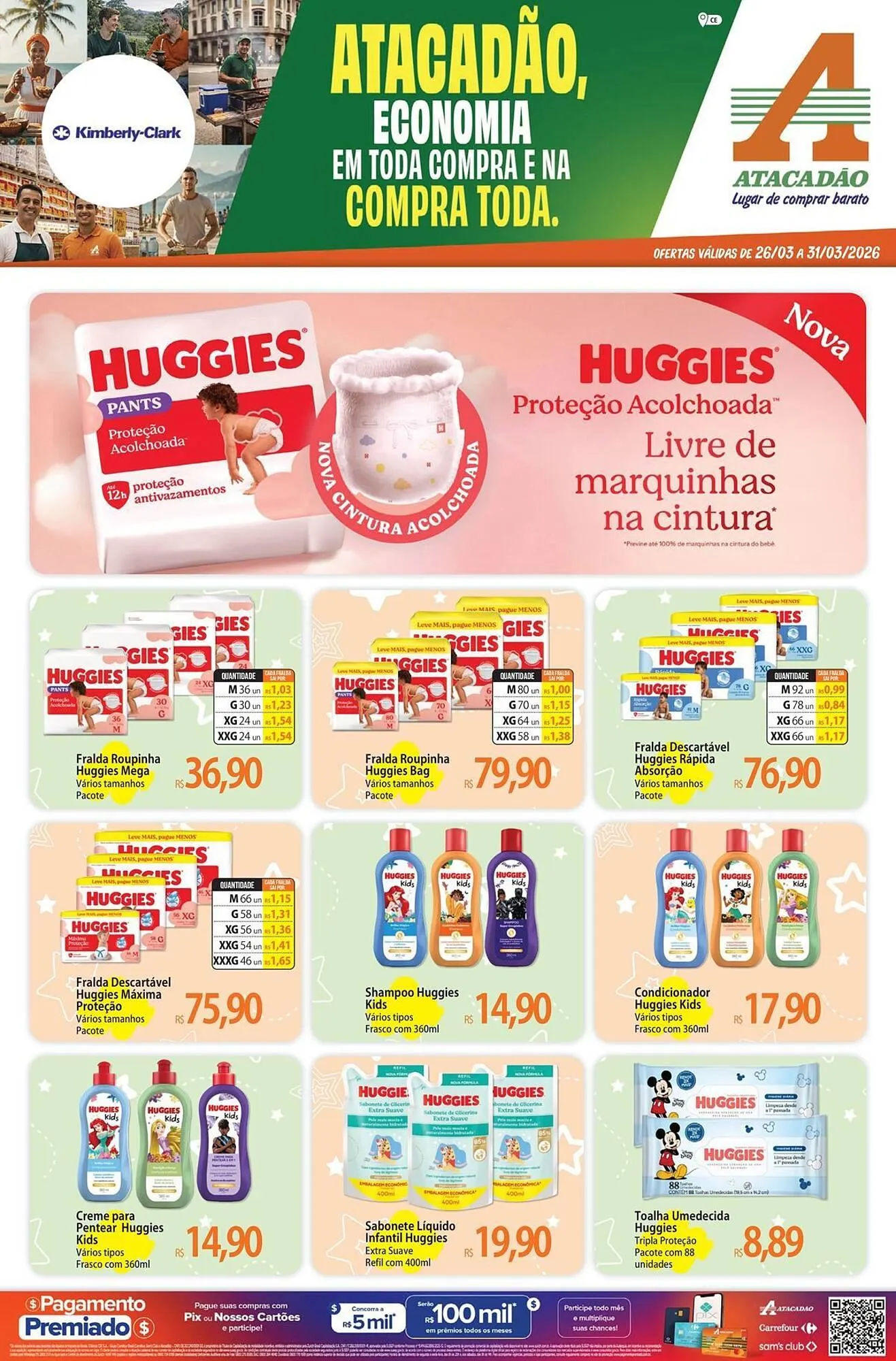 Encarte de Folheto Atacadão 26 de março até 31 de março 2026 - Pagina 1