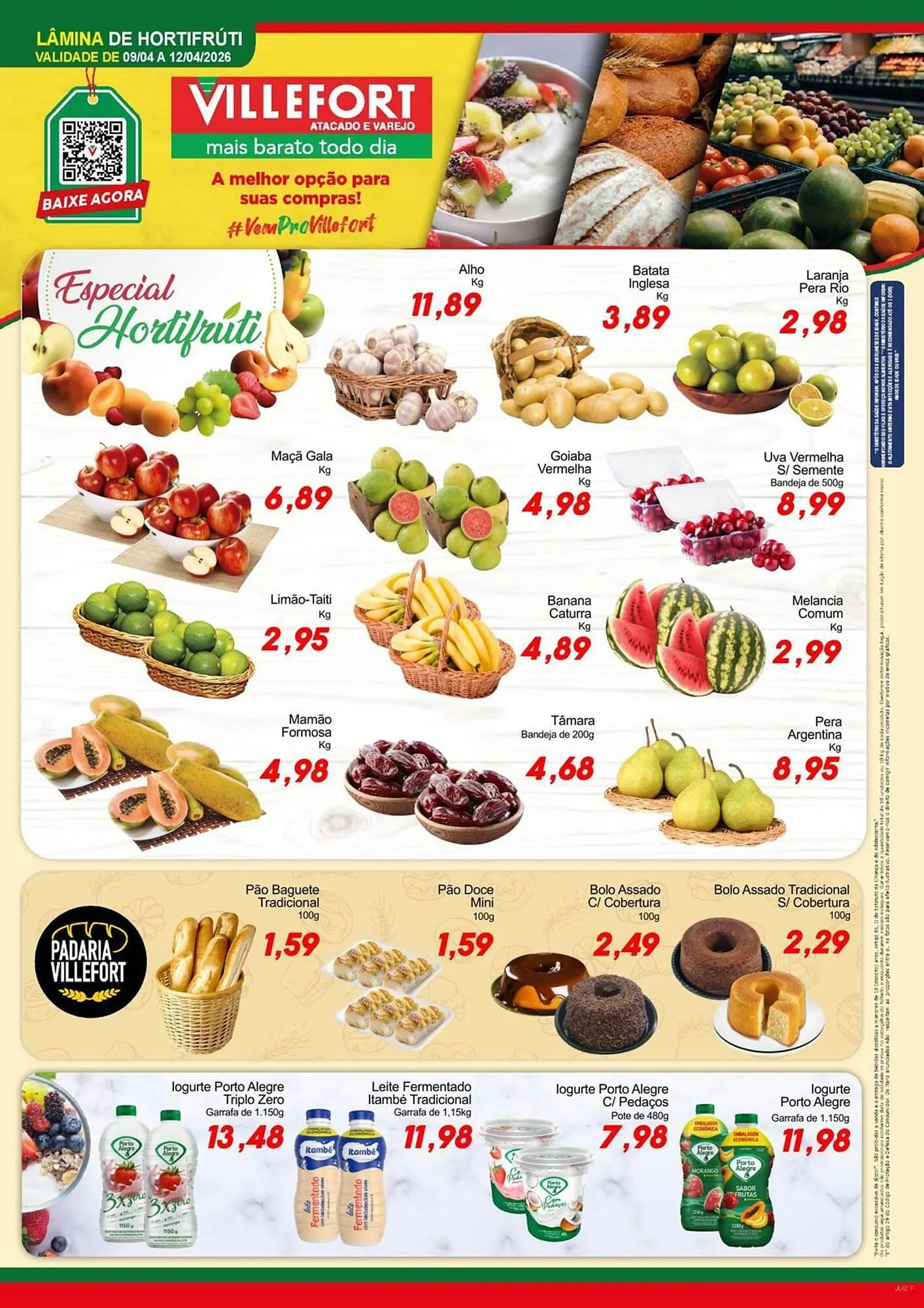 Encarte de Catálogo Villefort Atacadista 9 de abril até 12 de abril 2026 - Pagina 1