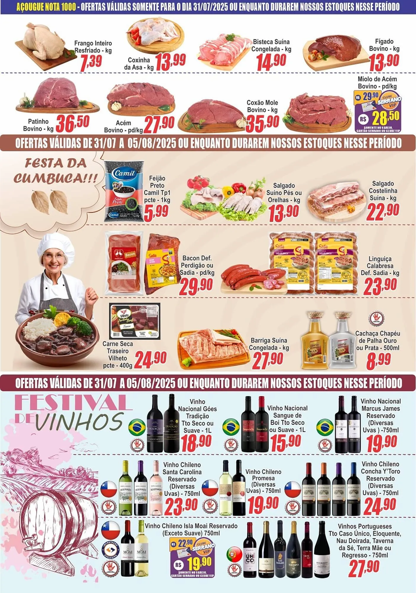 Encarte de Catálogo Serrano Supermercado 31 de julho até 5 de agosto 2025 - Pagina 2