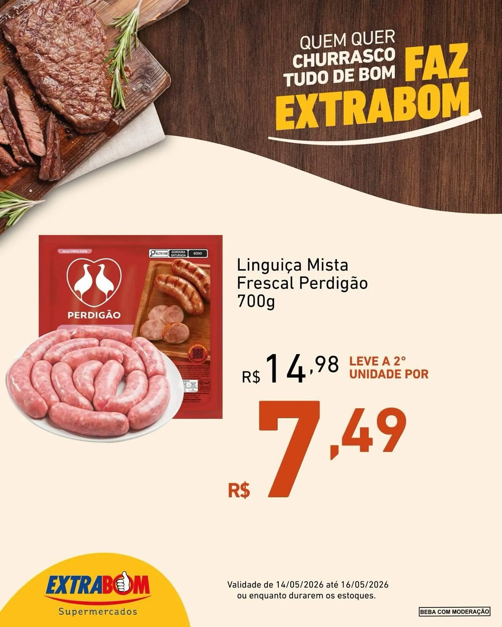 Encarte de Catálogo Extrabom Supermercados 14 de maio até 16 de maio 2026 - Pagina 2