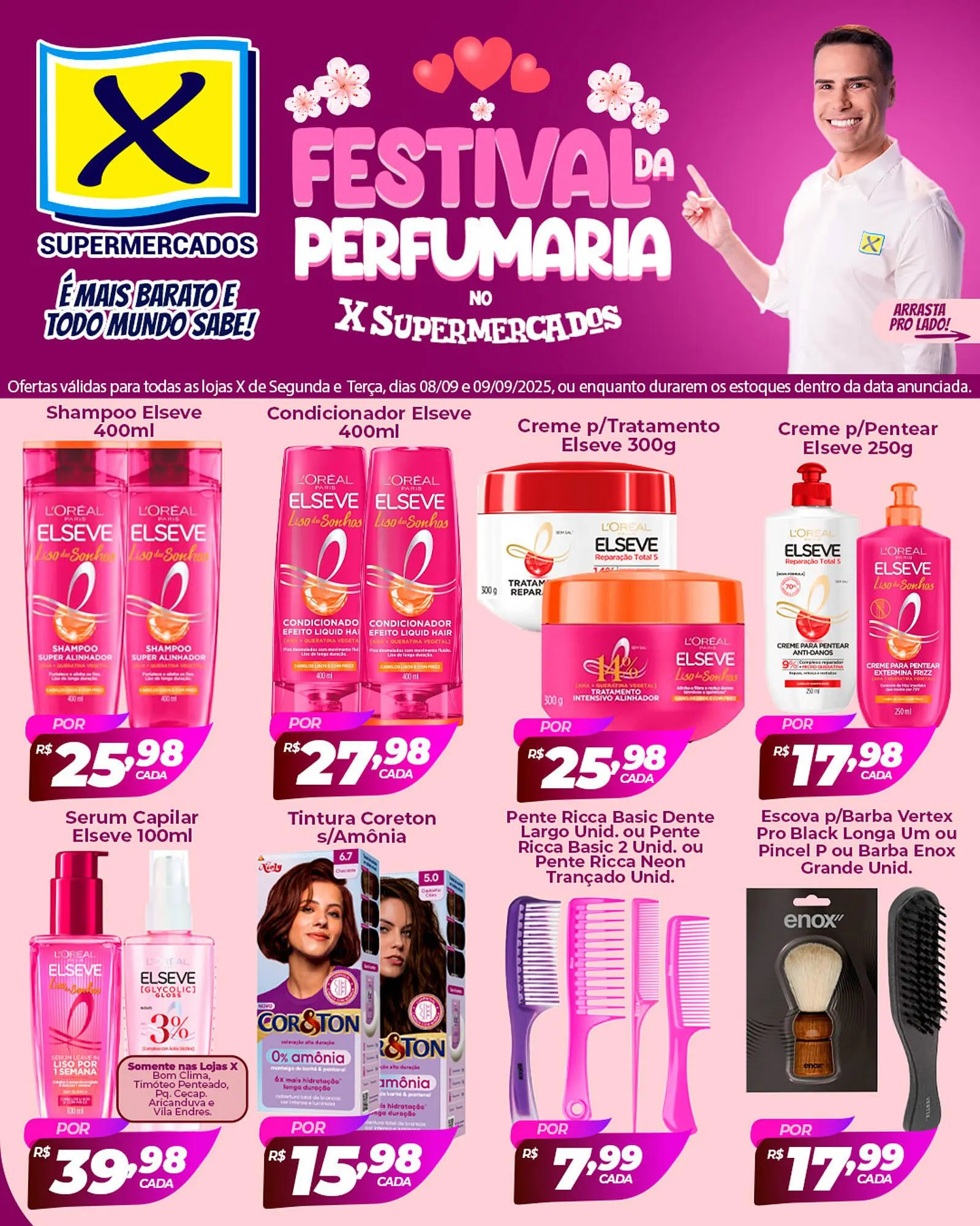 Encarte de Folheto X Supermercados 8 de setembro até 9 de setembro 2025 - Pagina 1