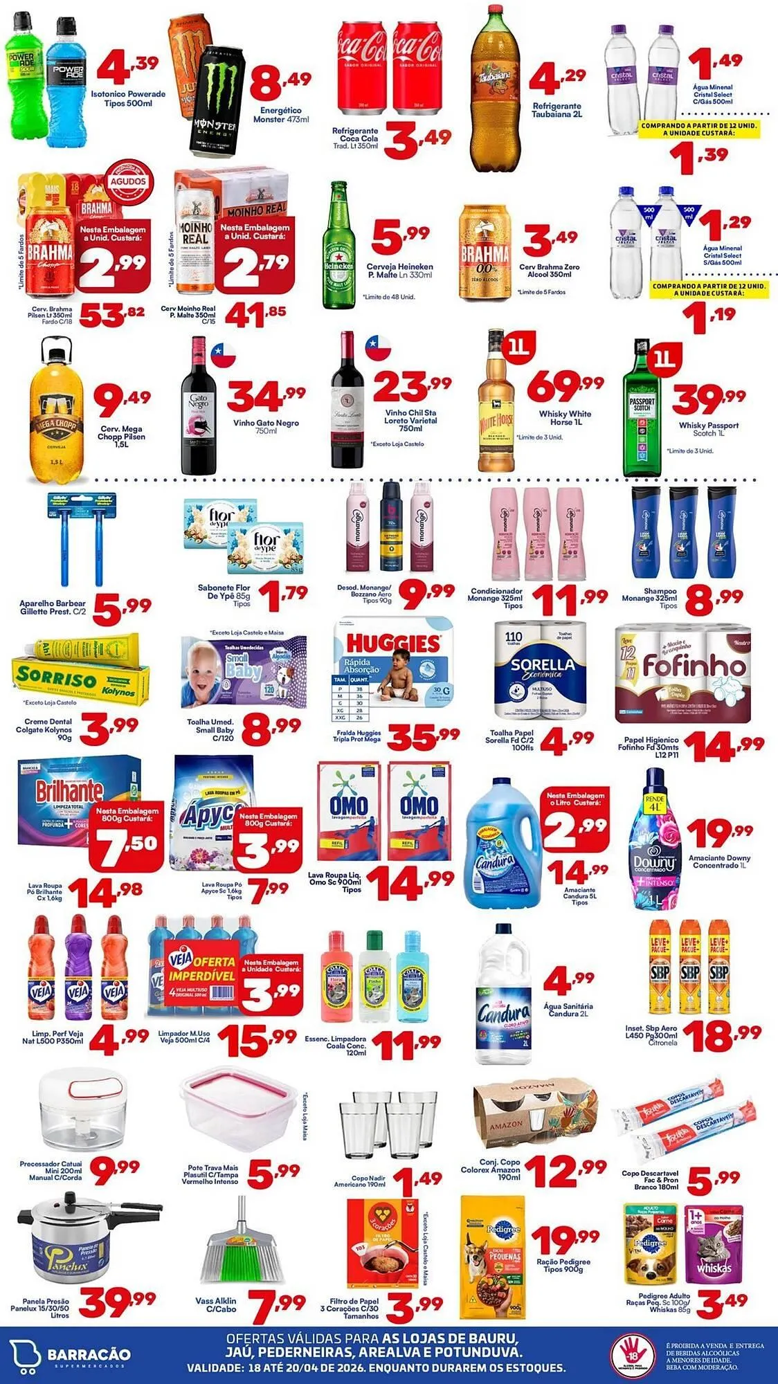 Encarte de Catálogo Barracão Supermercado 18 de abril até 20 de abril 2026 - Pagina 4