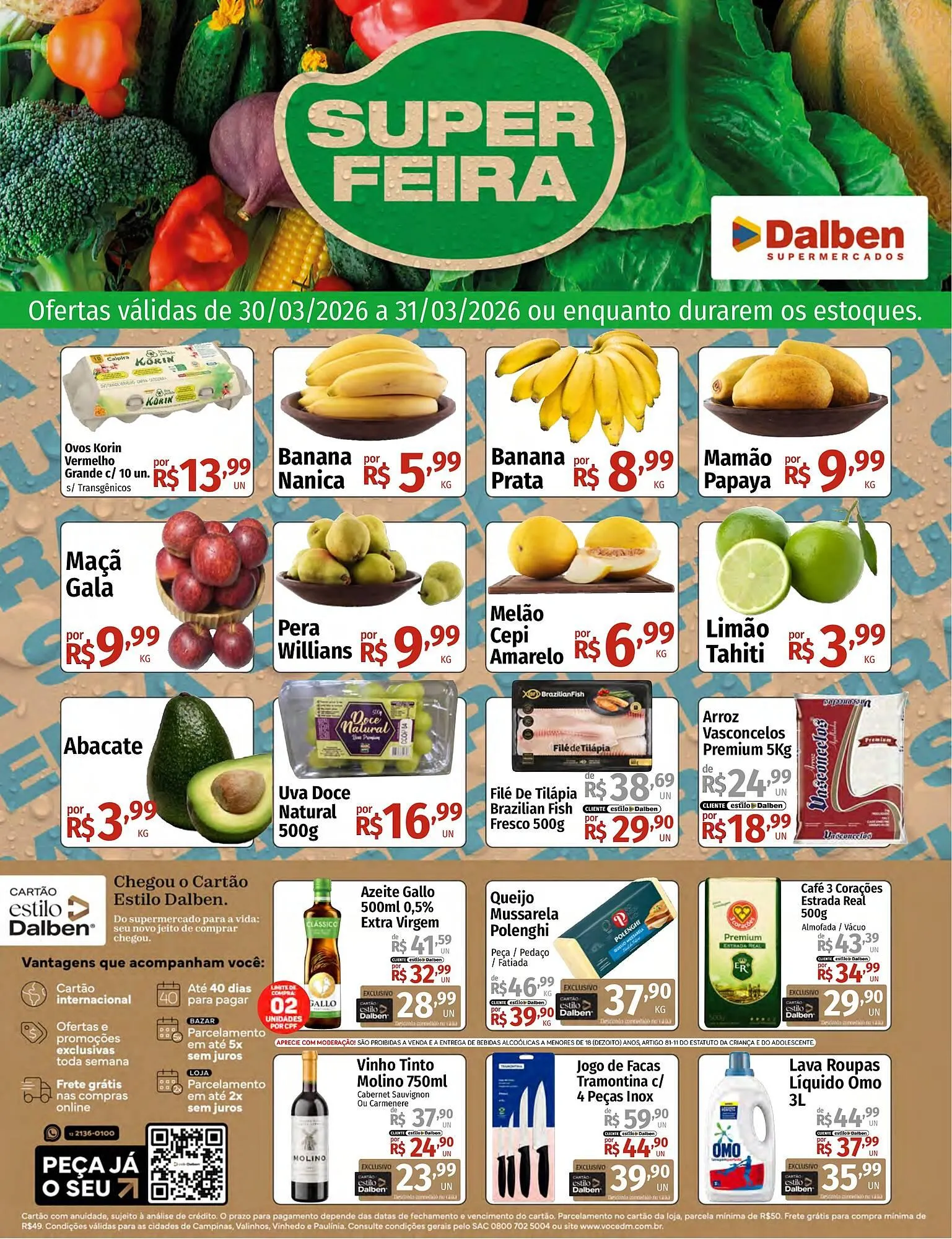 Encarte de Catálogo Supermercado Dalben 30 de março até 31 de março 2026 - Pagina 1