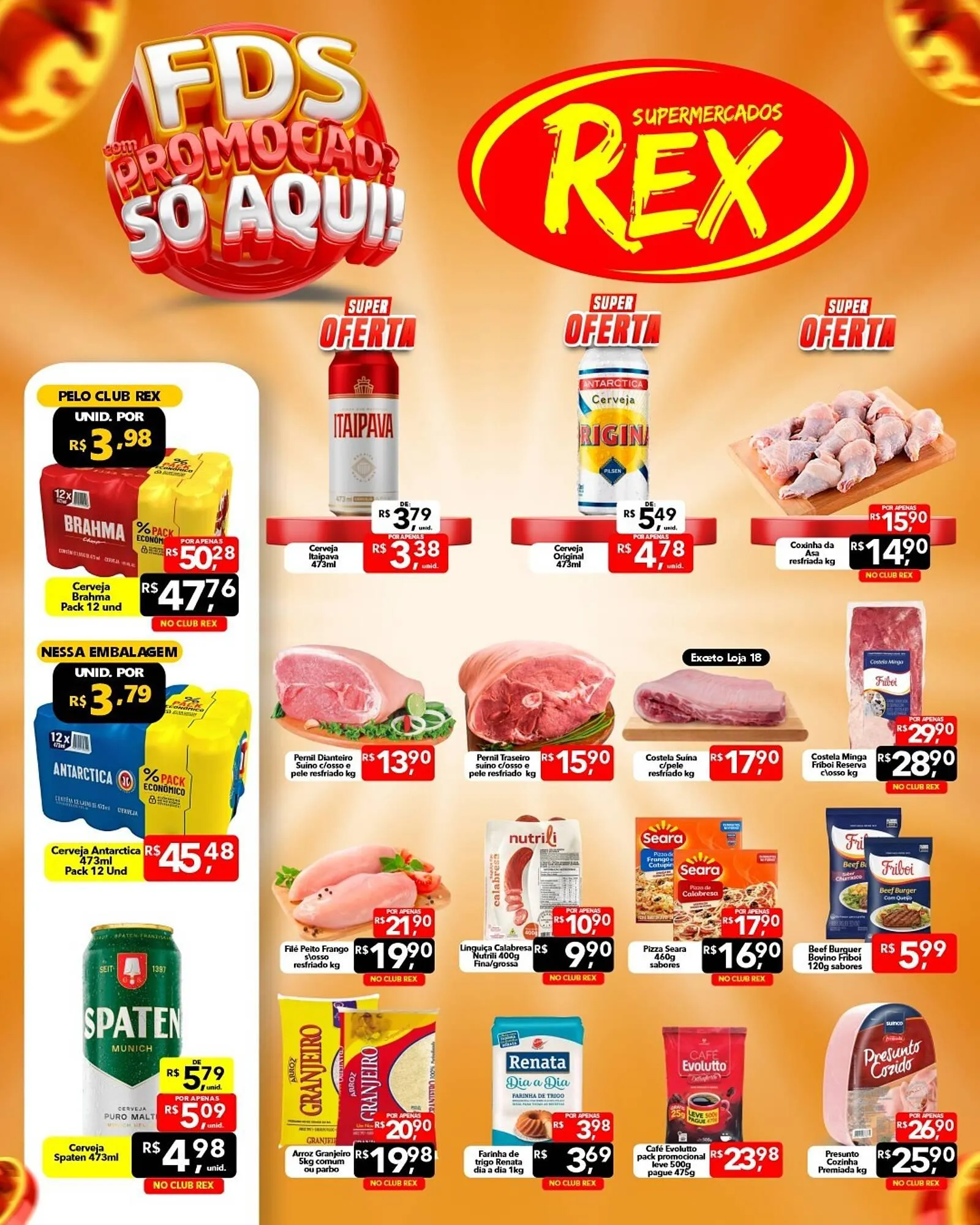 Encarte de Catálogo Supermercados Rex 24 de abril até 26 de abril 2026 - Pagina 1