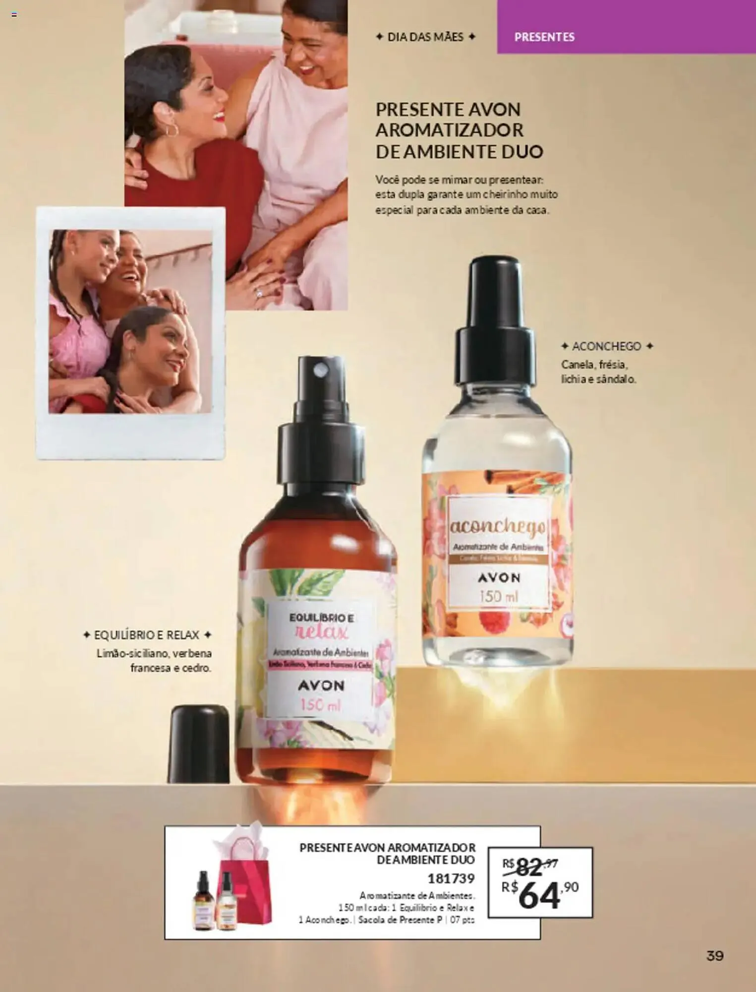 Encarte de Catálogo Avon 10 de março até 30 de junho 2025 - Pagina 39