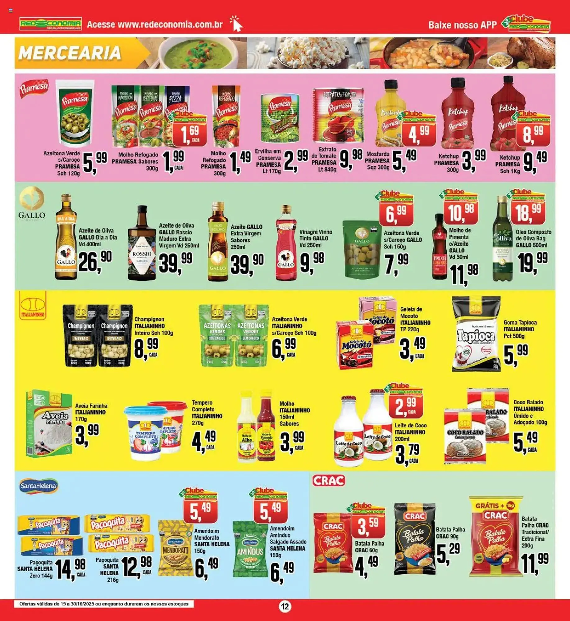 Encarte de Encarte Redeconomia 15 de outubro até 30 de outubro 2025 - Pagina 12