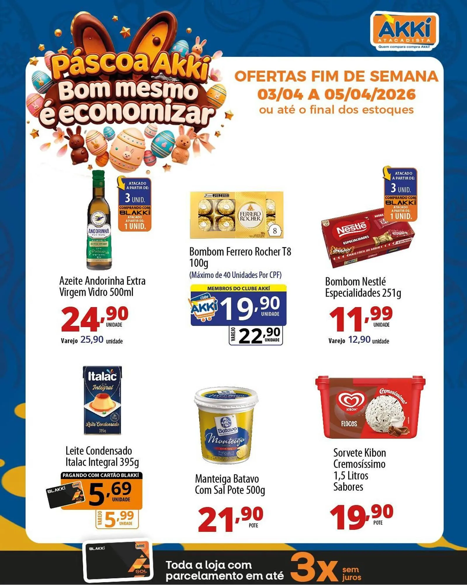 Encarte de Folheto Akki Atacadista 3 de abril até 5 de abril 2026 - Pagina 3