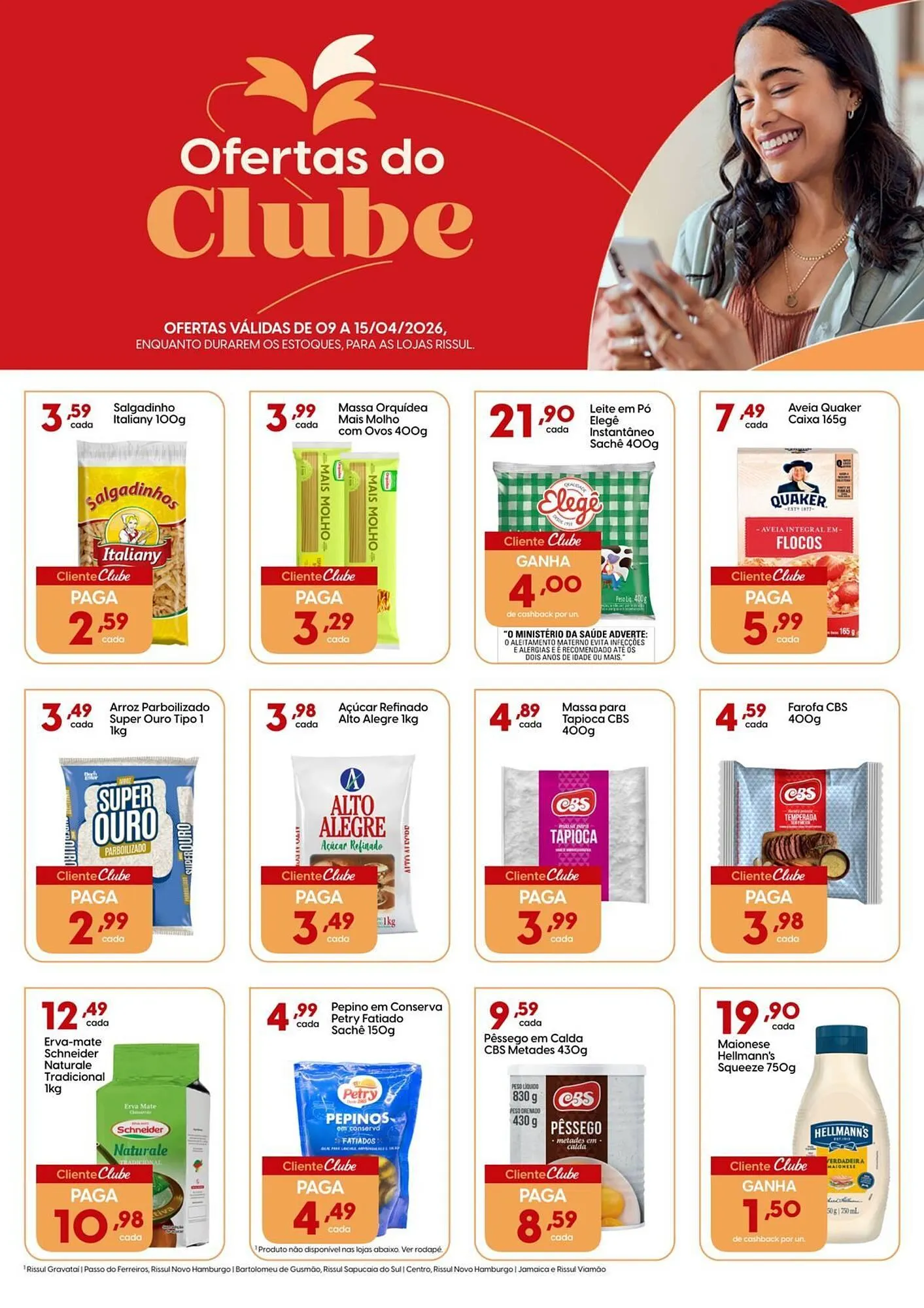 Encarte de Catálogo Supper Rissul 9 de abril até 15 de abril 2026 - Pagina 1