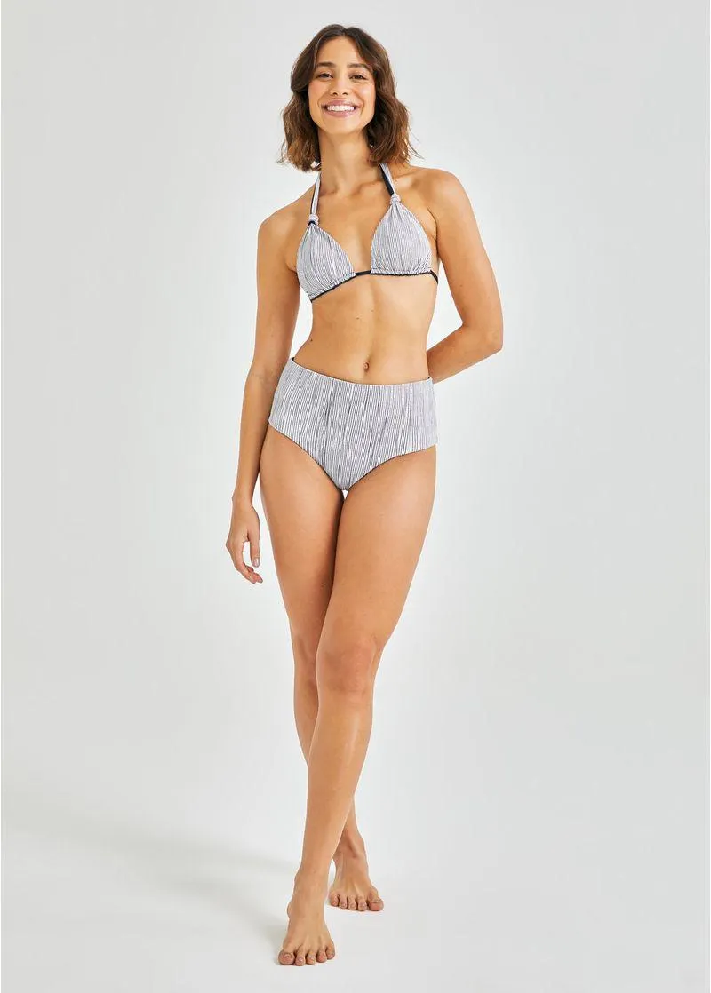 Calcinha Biquini Saia Dupla Face Navy