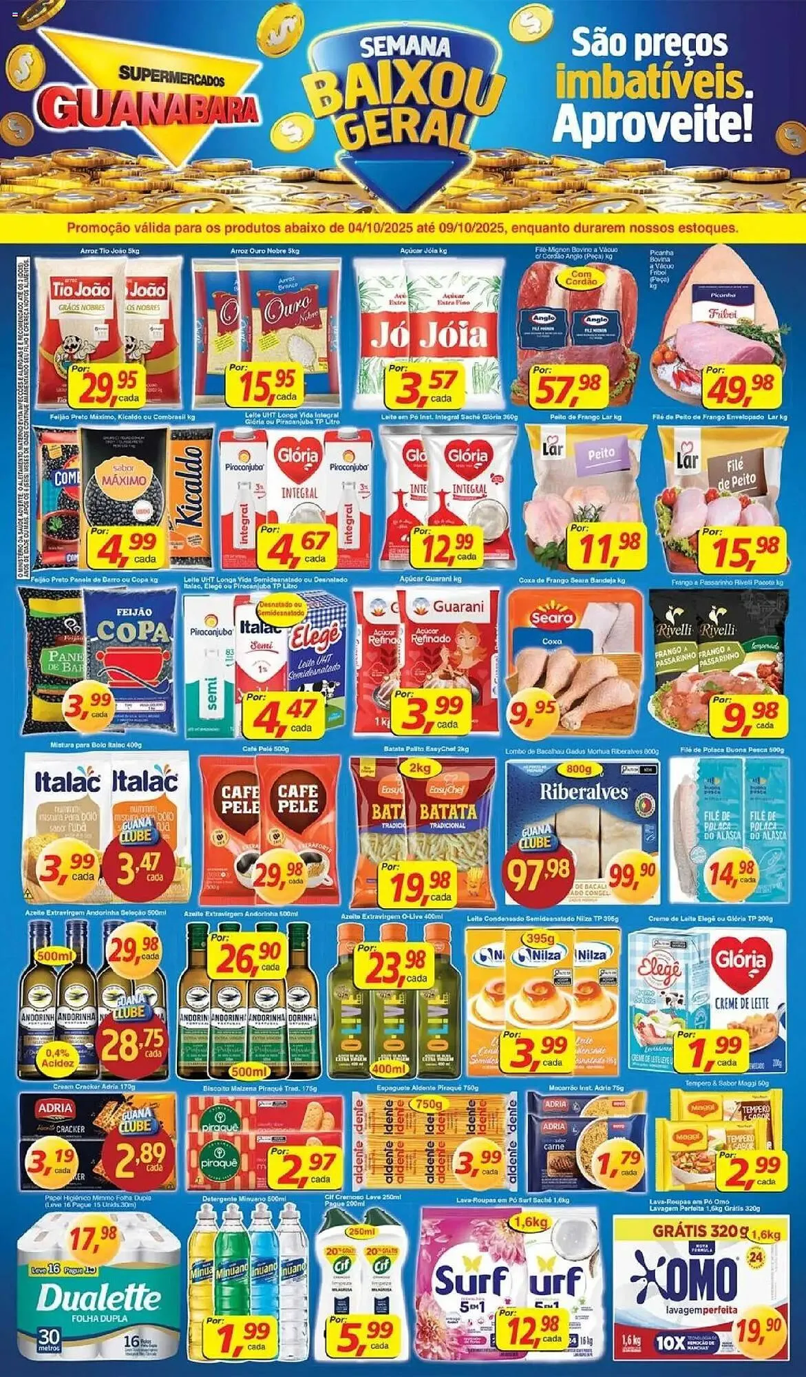 Encarte de Encarte Supermercados Guanabara 4 de outubro até 10 de outubro 2025 - Pagina 1