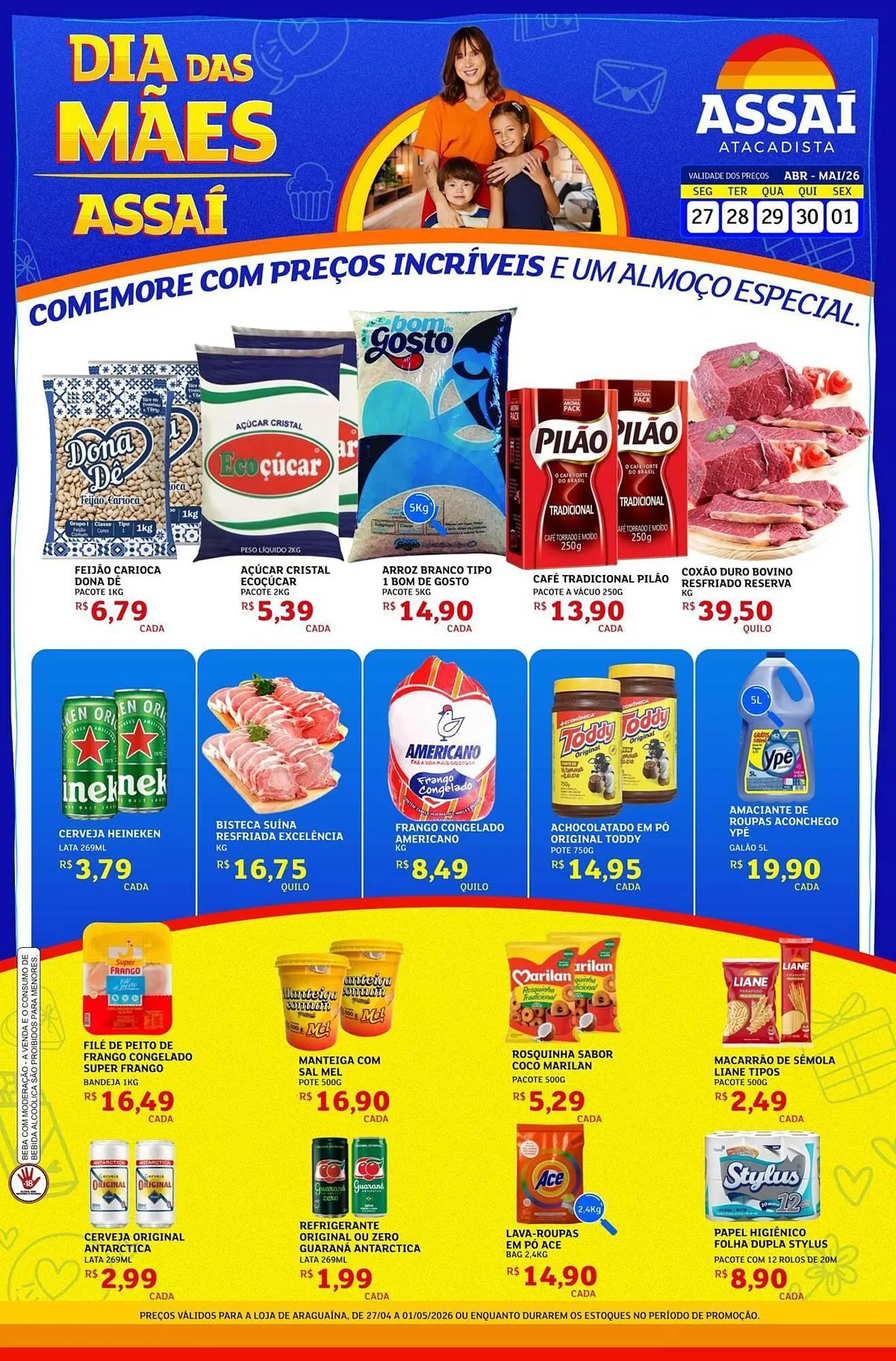 Encarte de Encarte Assaí Atacadista 27 de abril até 1 de maio 2026 - Pagina 1