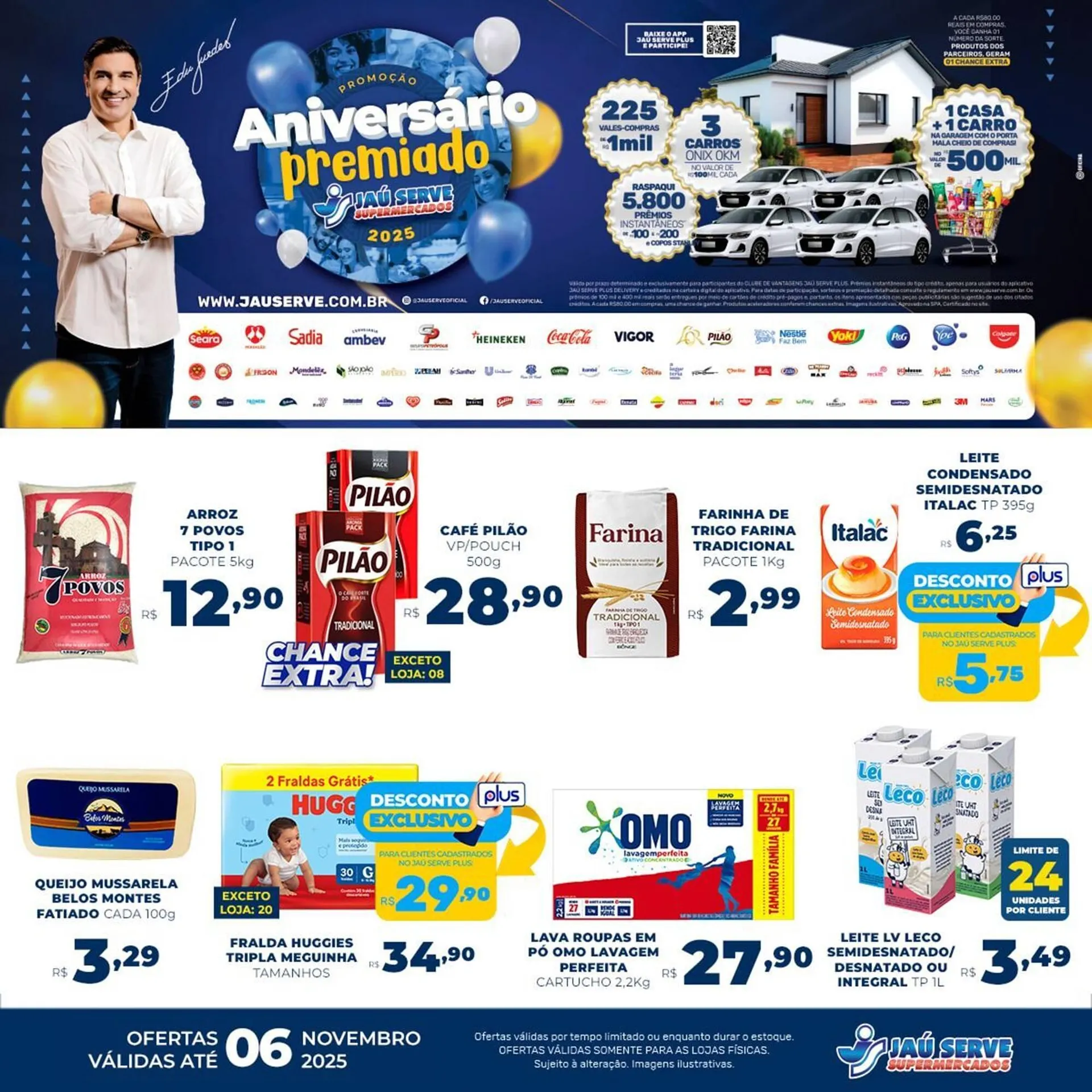 Encarte de Catálogo Supermercados Jau Serve 4 de novembro até 6 de novembro 2025 - Pagina 1