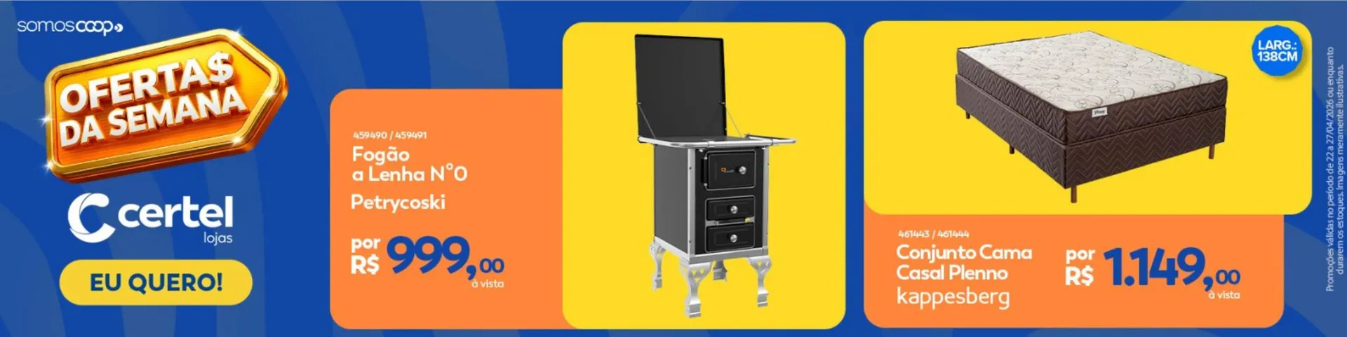 Encarte de Folheto Lojas Certel 22 de abril até 27 de abril 2026 - Pagina 2