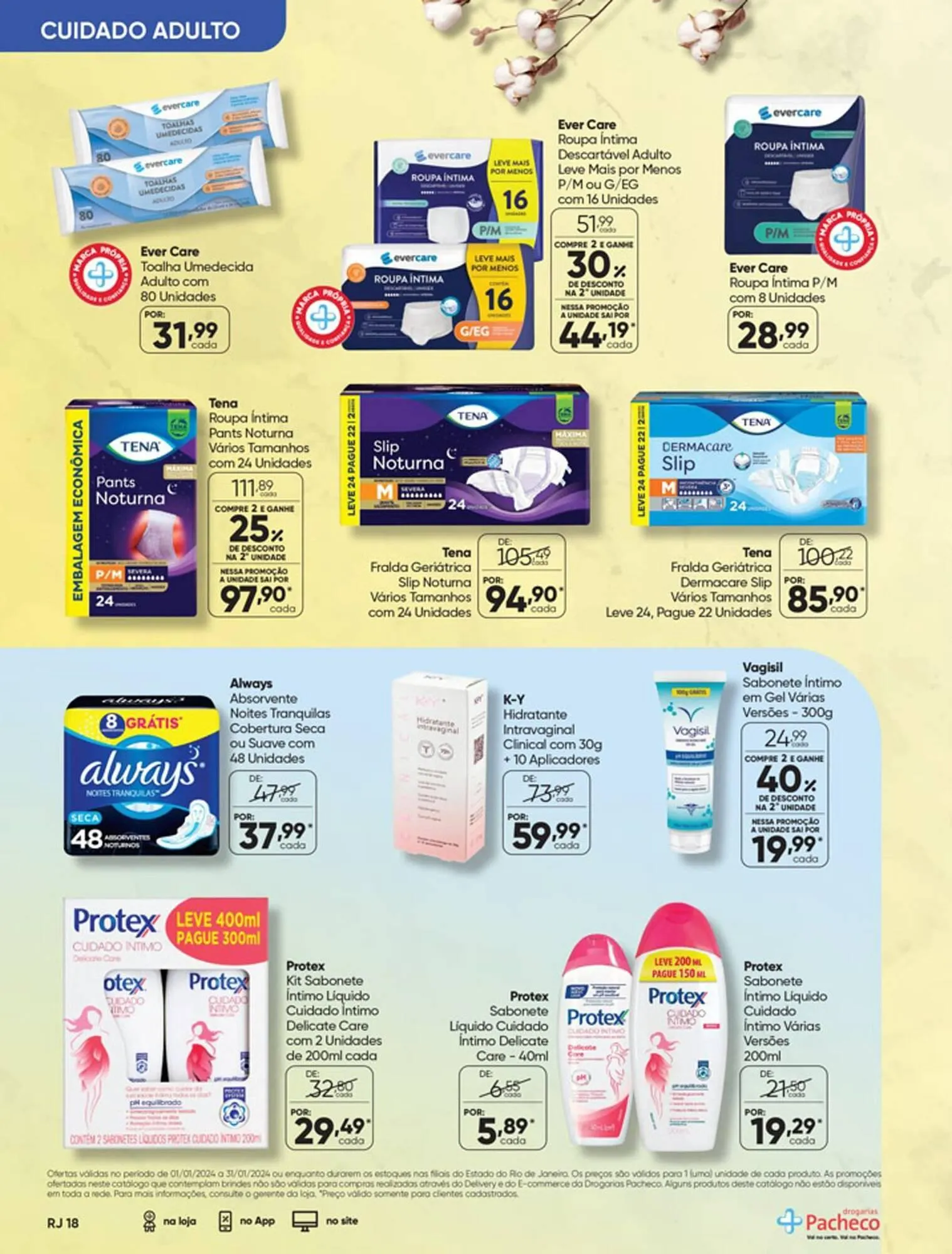Encarte de Catálogo Drogarias Pacheco 3 de janeiro até 31 de janeiro 2024 - Pagina 18