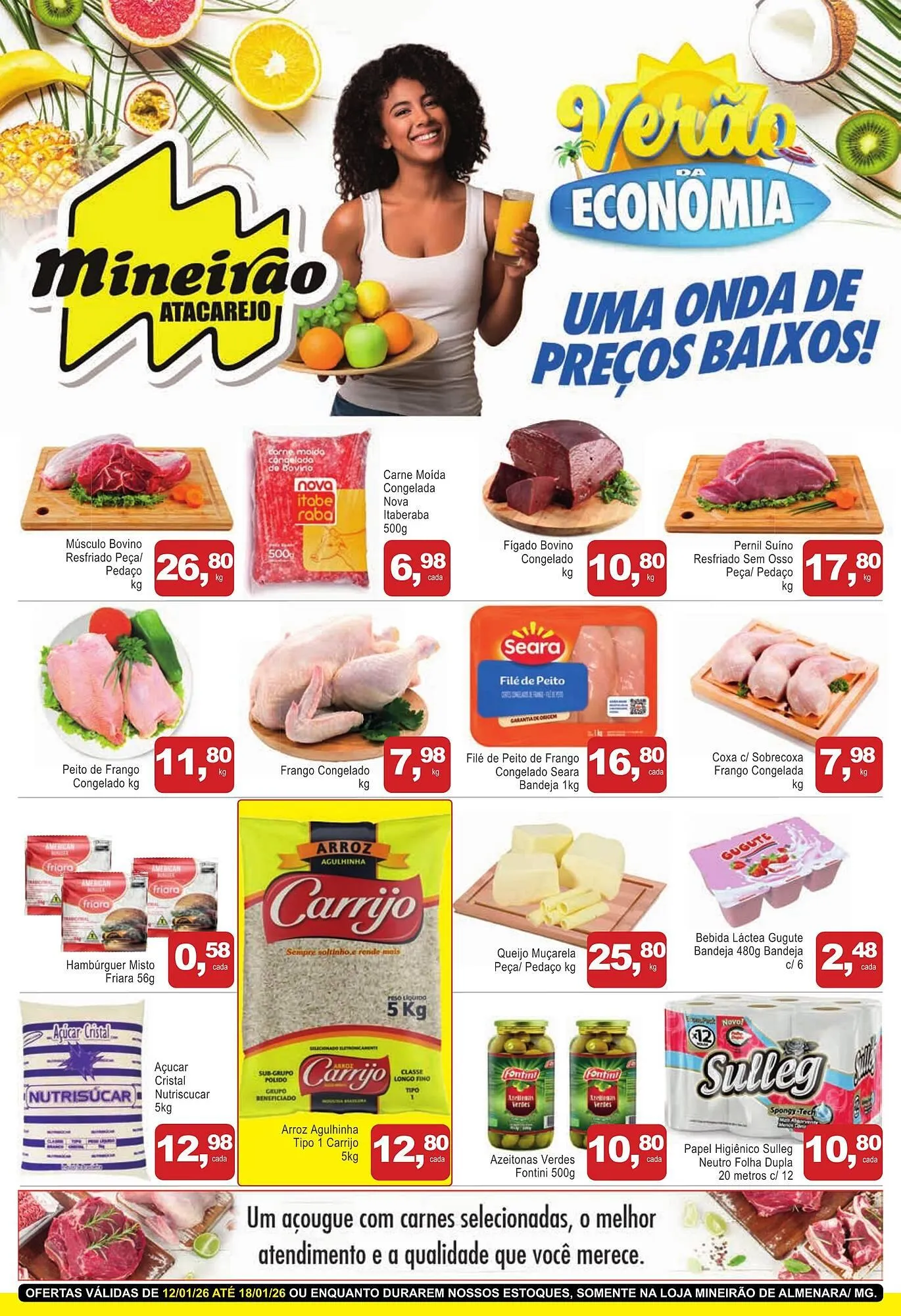 Encarte de Folheto Mineirão Atacarejo 12 de janeiro até 18 de janeiro 2026 - Pagina 1