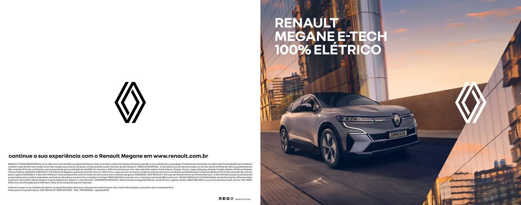 Encarte de Renault Megane E-Tech 100% Elétrico 2 de abril até 31 de dezembro 2024 - Pagina 1