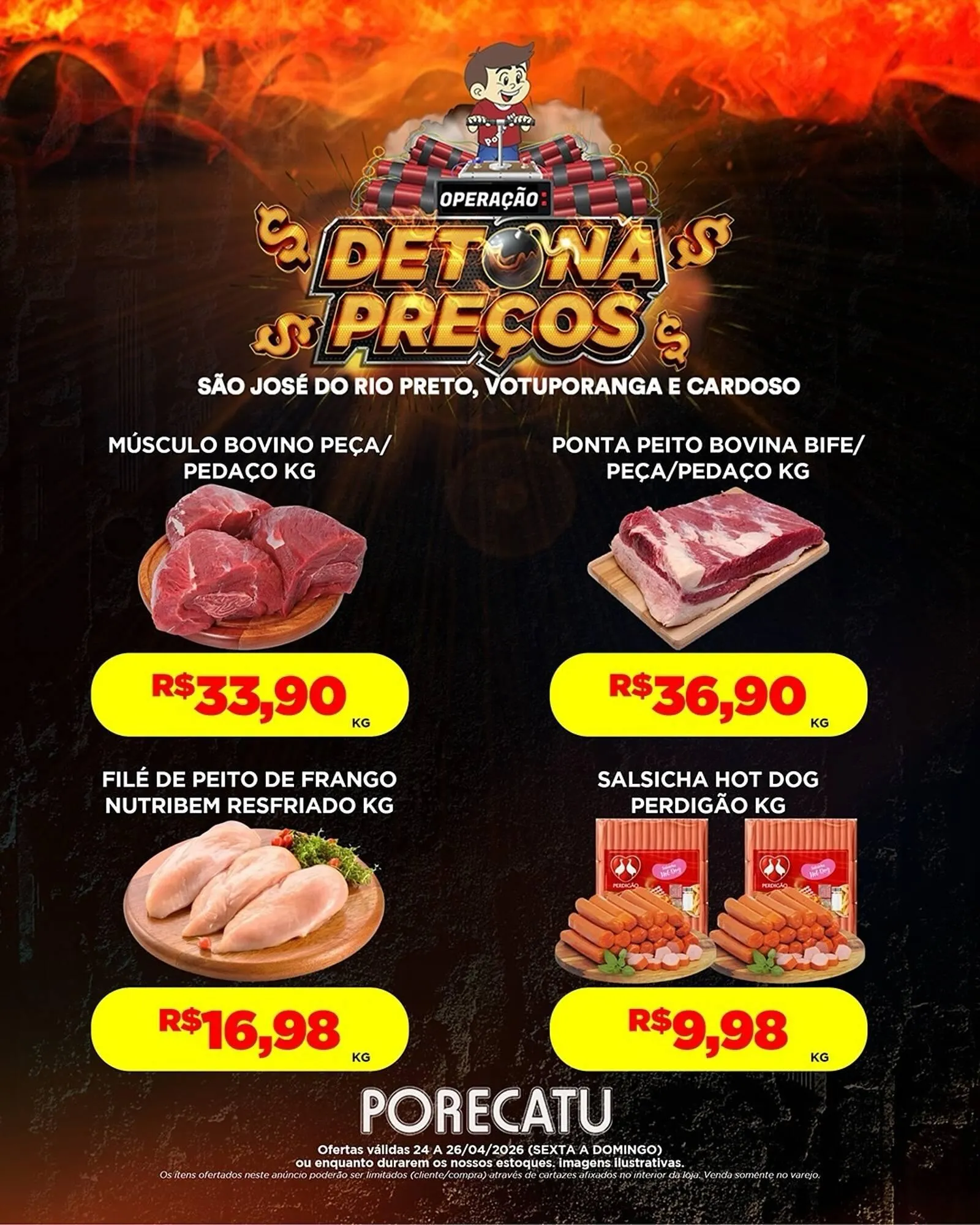 Encarte de Catálogo Supermercado Porecatu 24 de abril até 26 de abril 2026 - Pagina 4